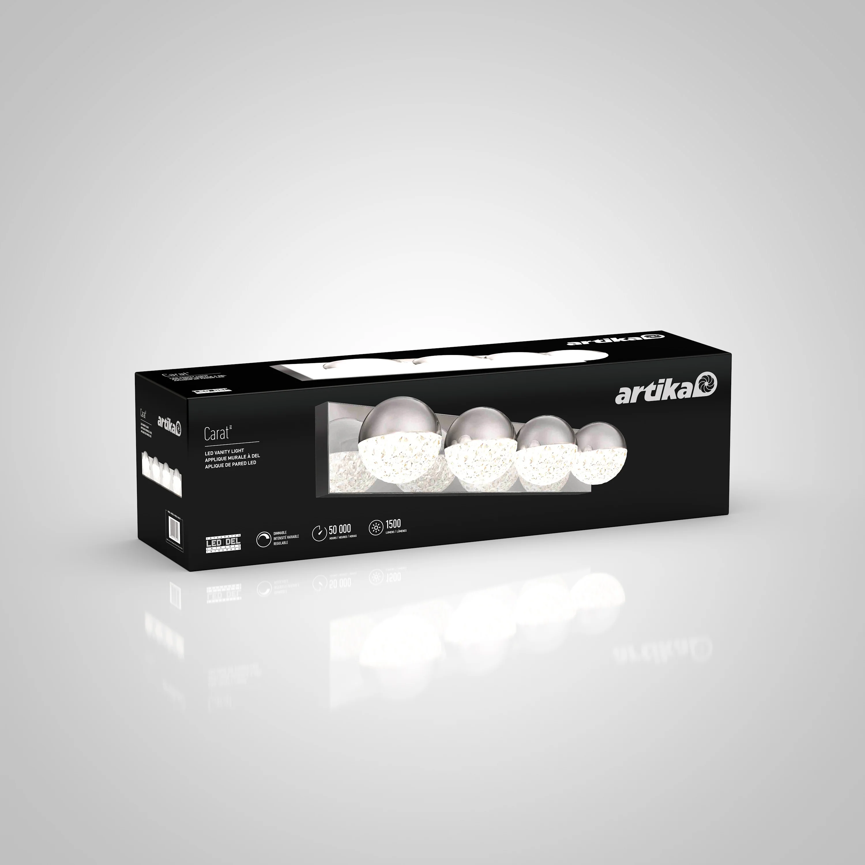 Carat 27-in (68 cm) Integrated LED Vanity Light Bar for Bathroom - Image 7