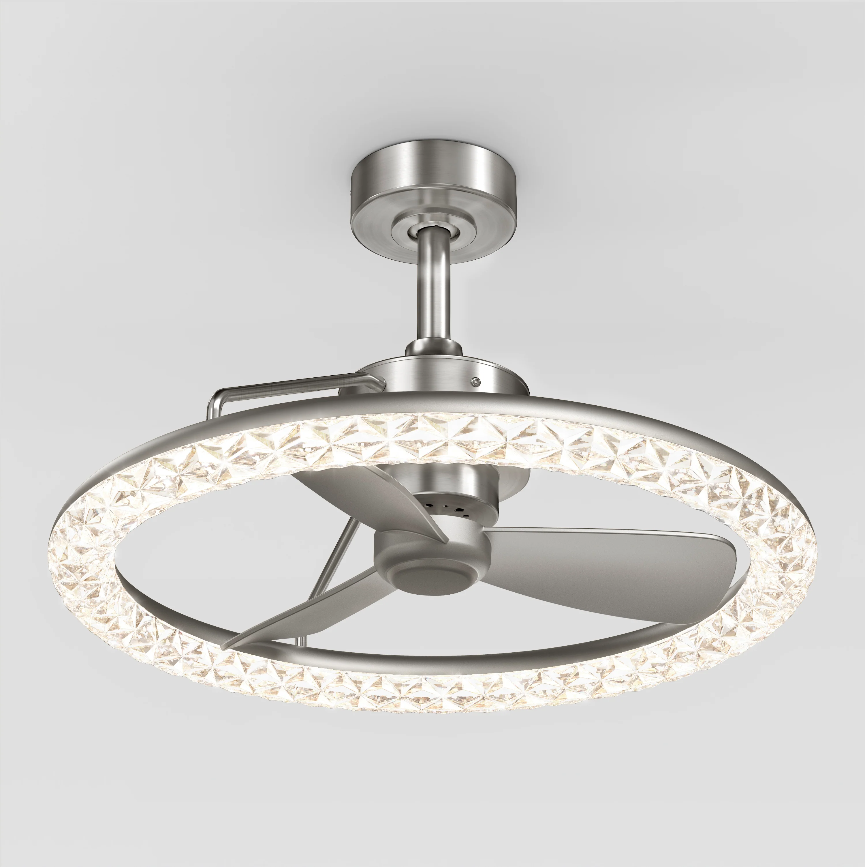 Carat 23 in. (58 cm) LED modern fandelier ceiling fan with light - includes remote - Image 18