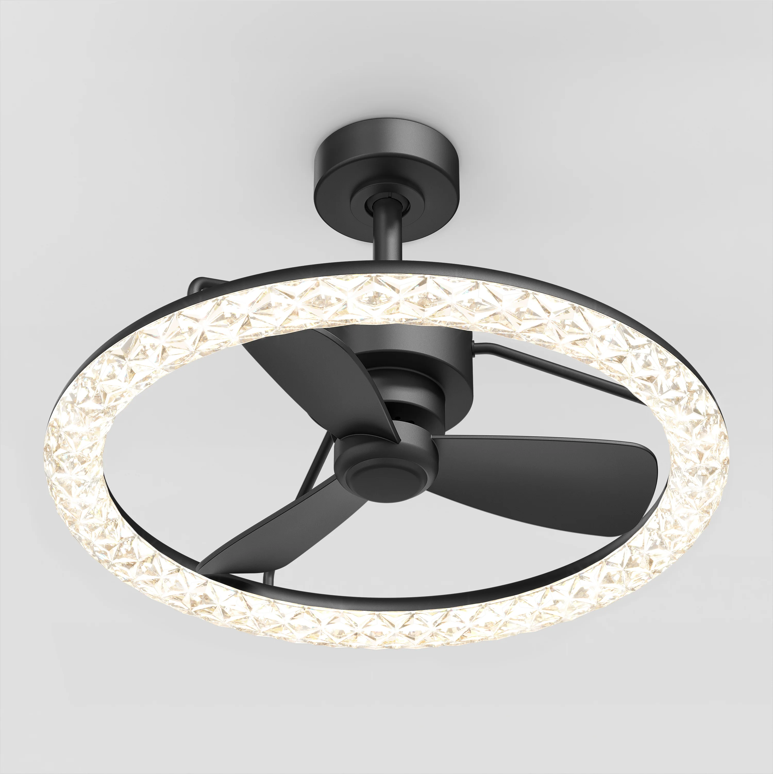 Carat 23 in. (58 cm) LED modern fandelier ceiling fan with light - includes remote - Image 4