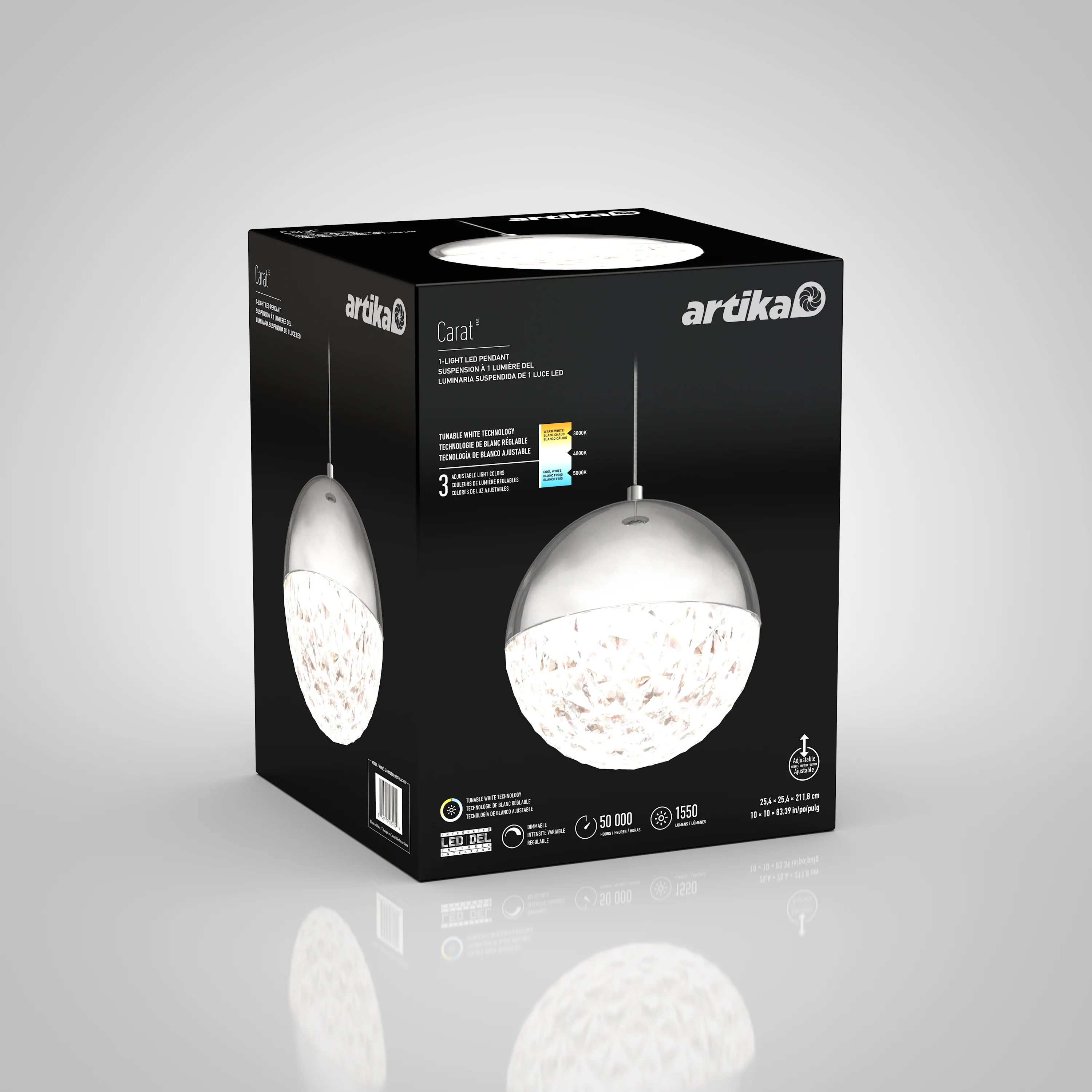 Carat LED pendant light 3 CCT - Image 8