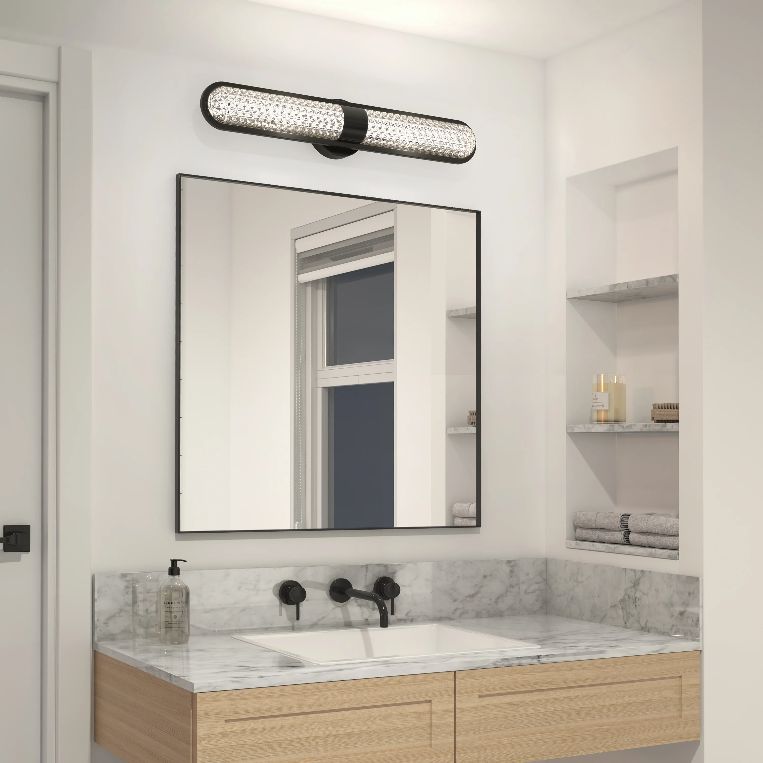 Carat 27-in (69 cm) Integrated LED 3-CCT Vanity Light Bar for Bathroom