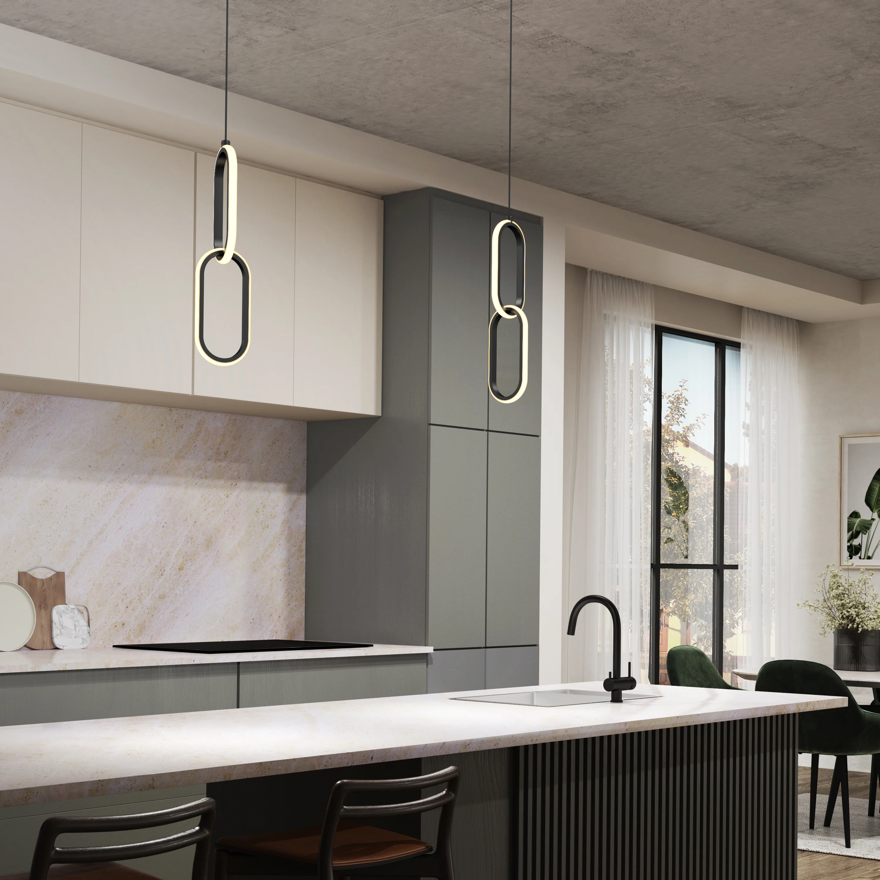 Catena LED pendant light 5 CCT - Image 2