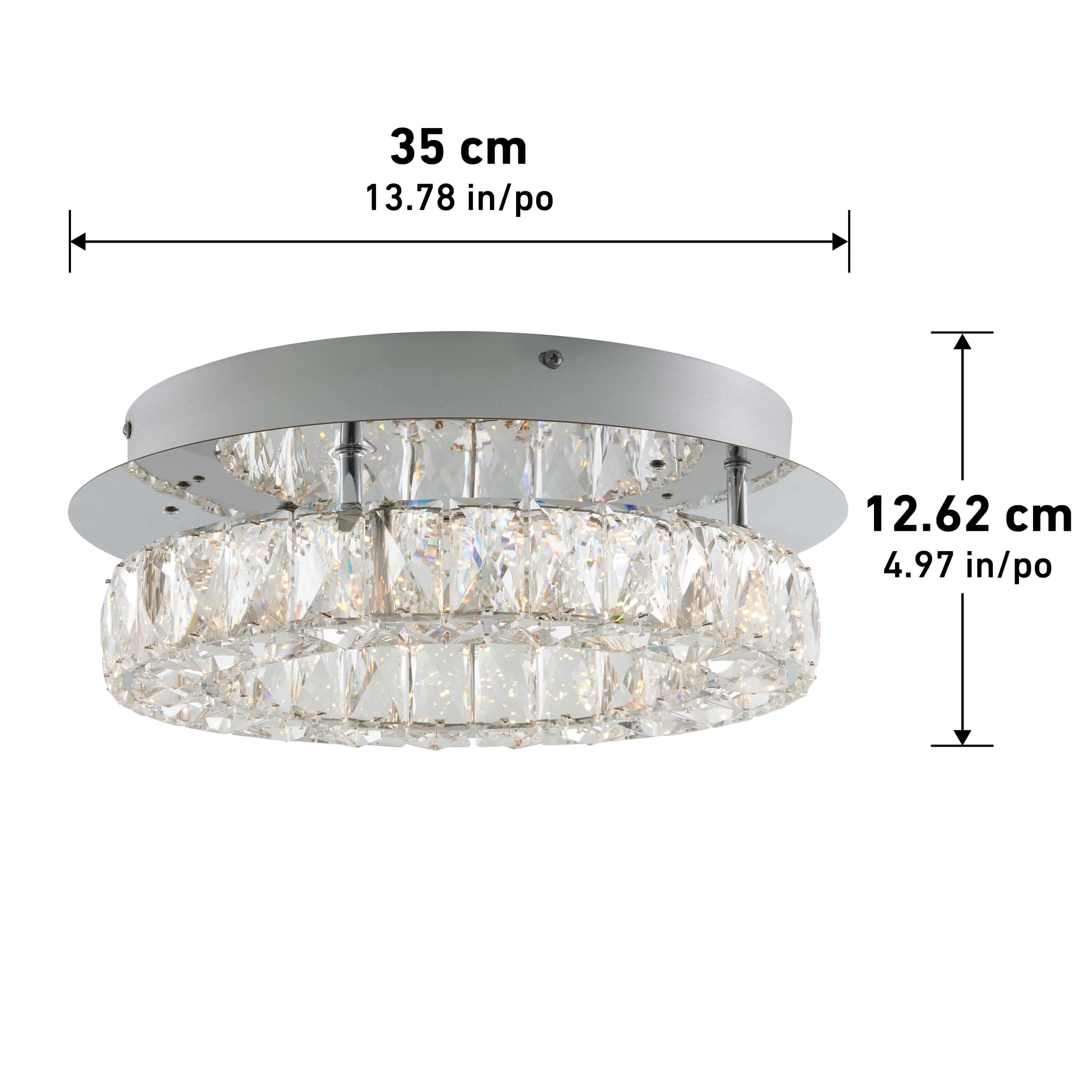 Celebrity 14 in. (35 cm) LED Flush Mount Ceiling Light - Image 8
