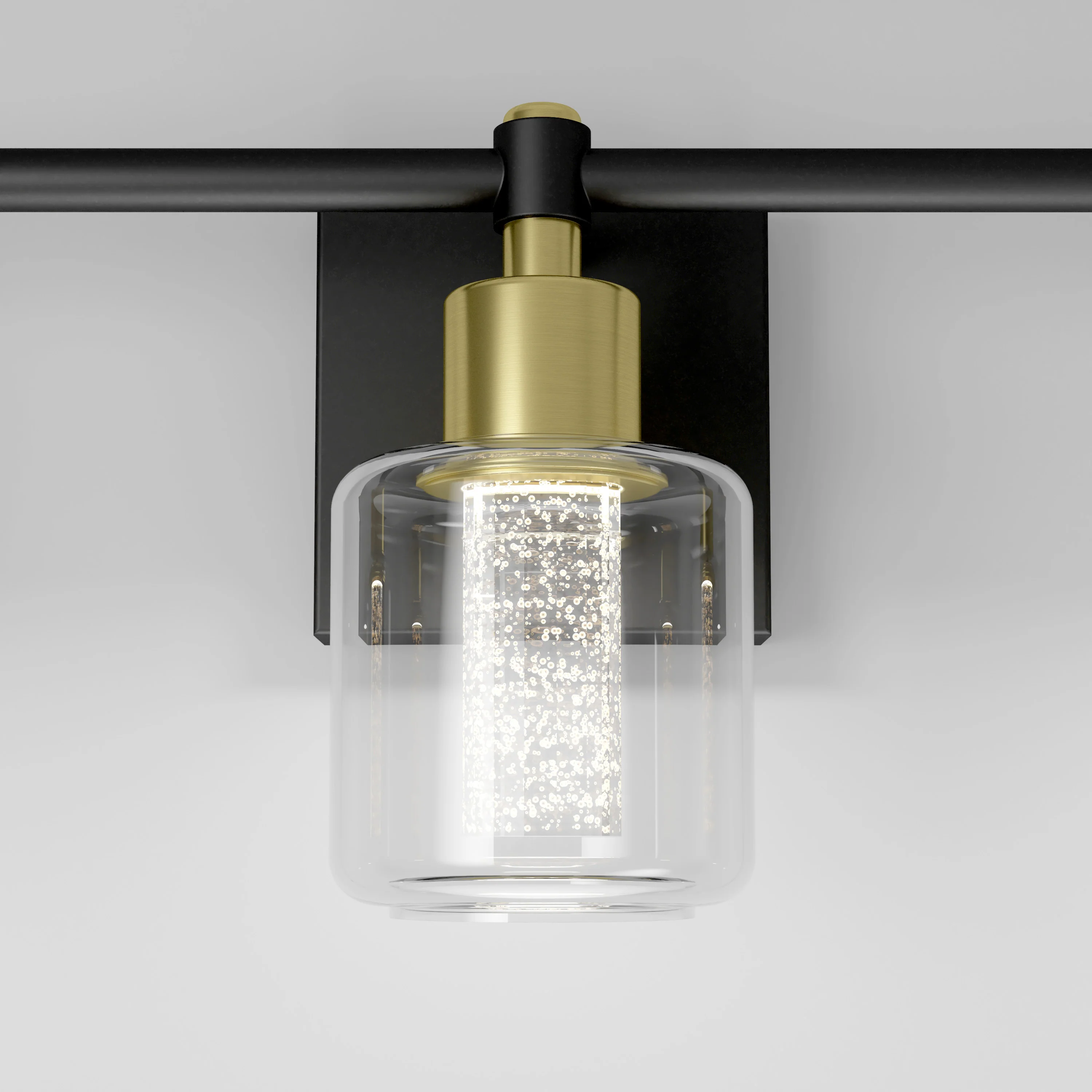 Champagne Globe 24-in (61 cm) 3-Light Glam LED Vanity Light for Bathroom - Image 6