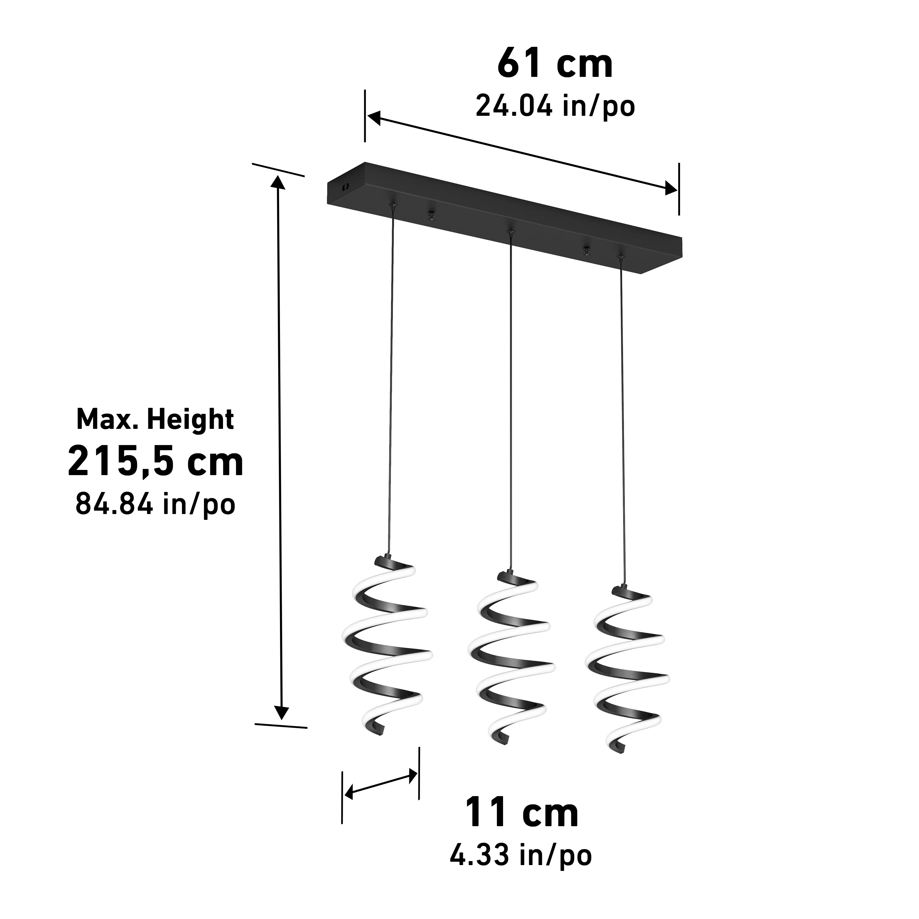 Chorus 3-light LED pendant light 5 CCT - Image 16