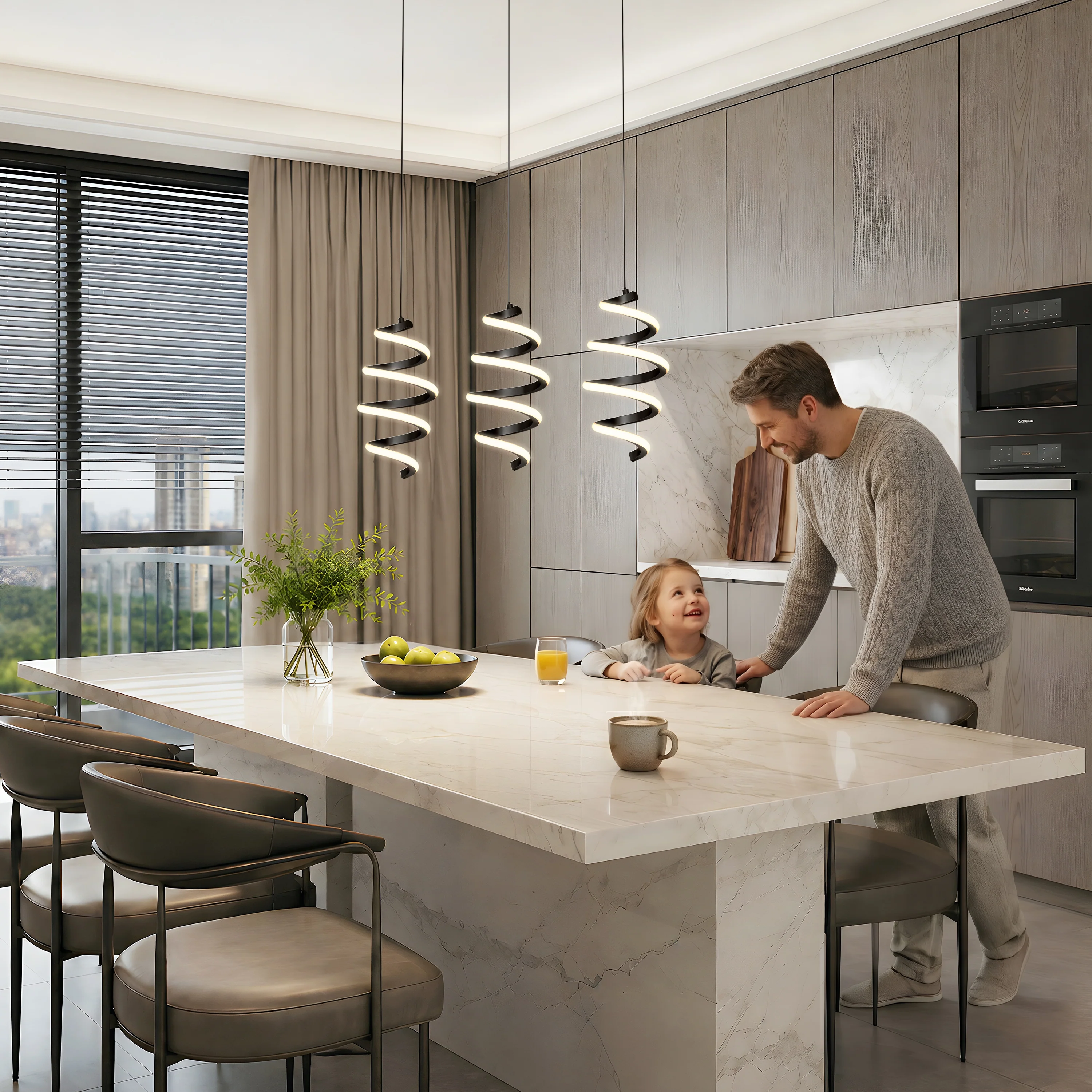 Chorus 3-light LED pendant light 5 CCT - Image 2