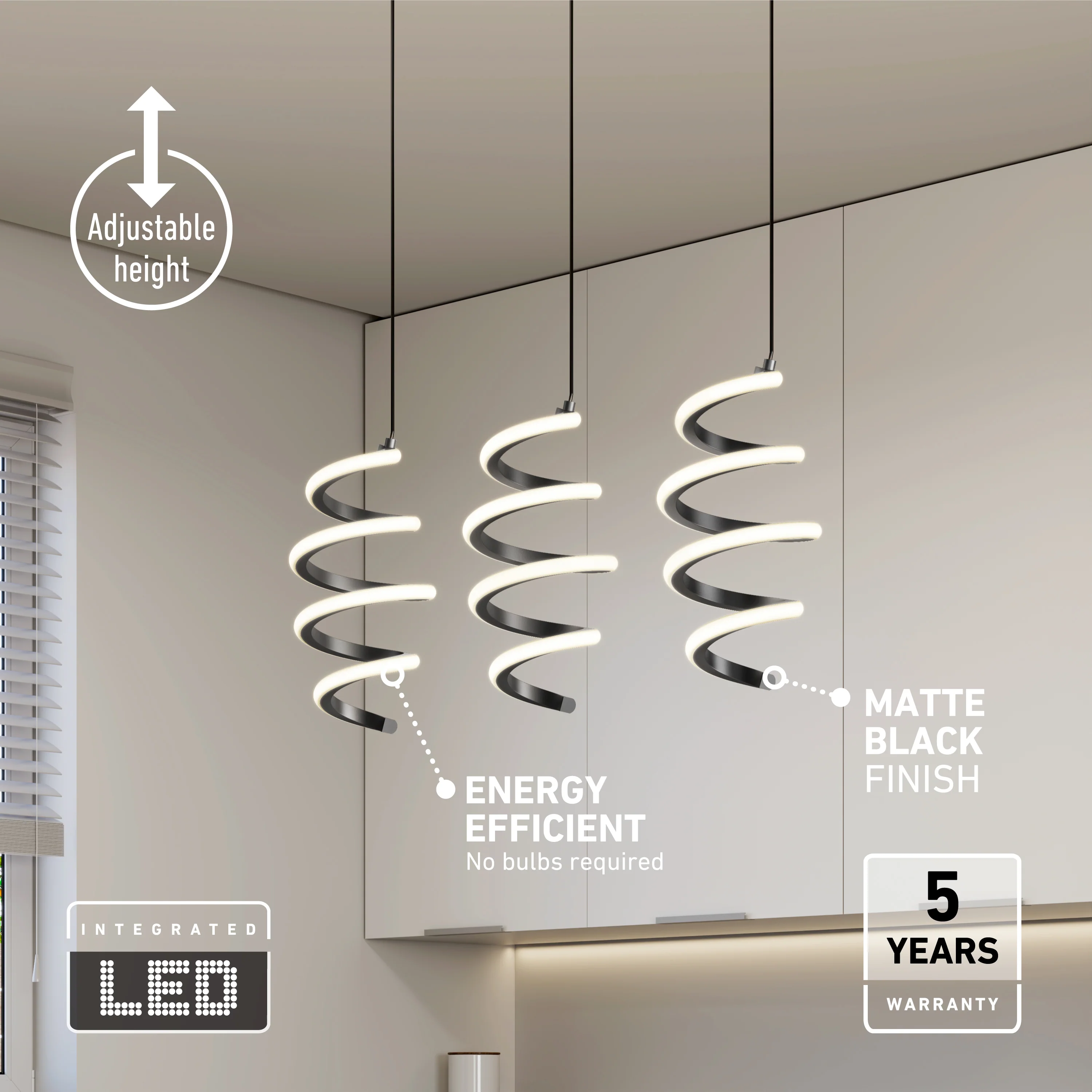 Chorus 3-light LED pendant light 5 CCT - Image 8