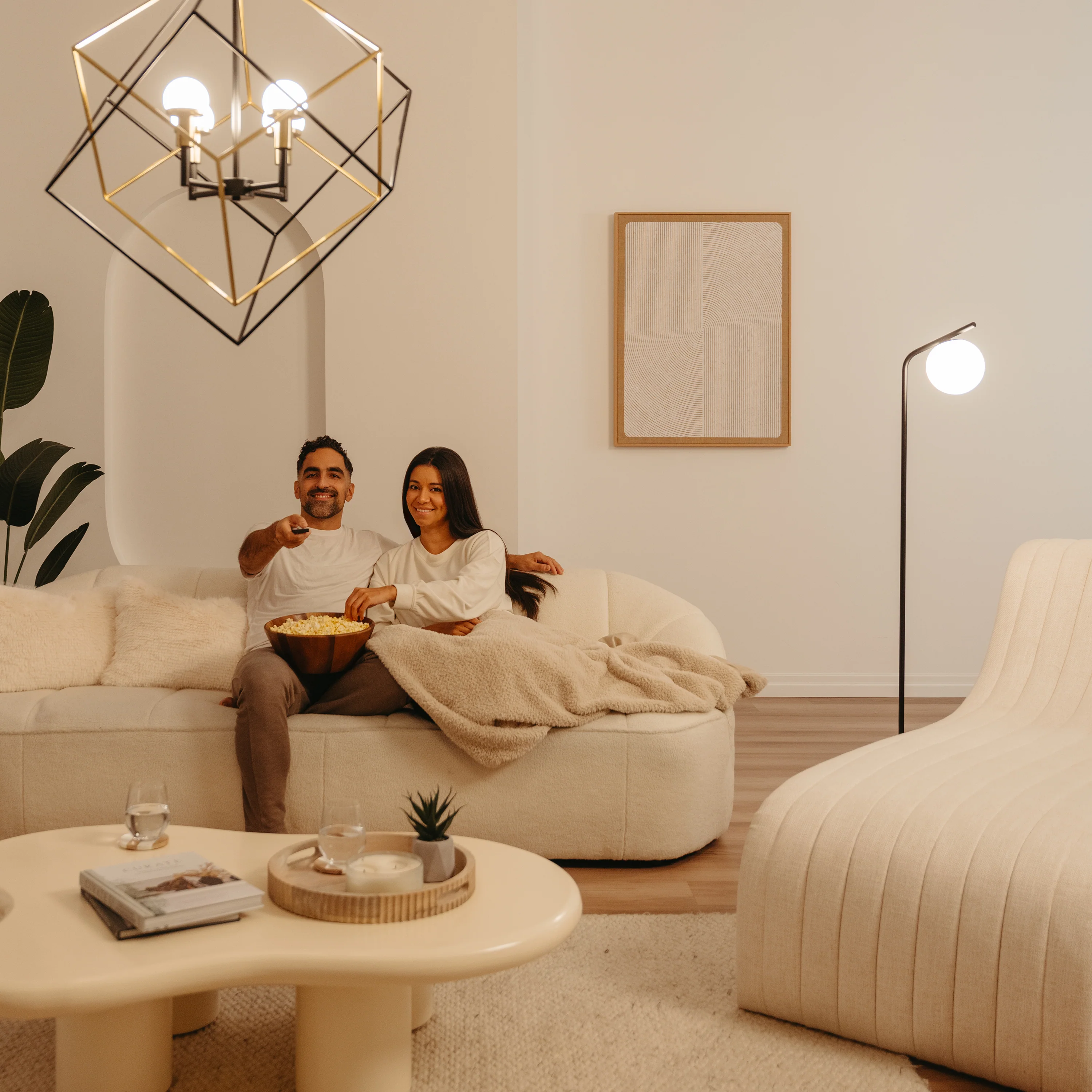 Clayton dimmable LED modern mid-century floor lamp - Image 9