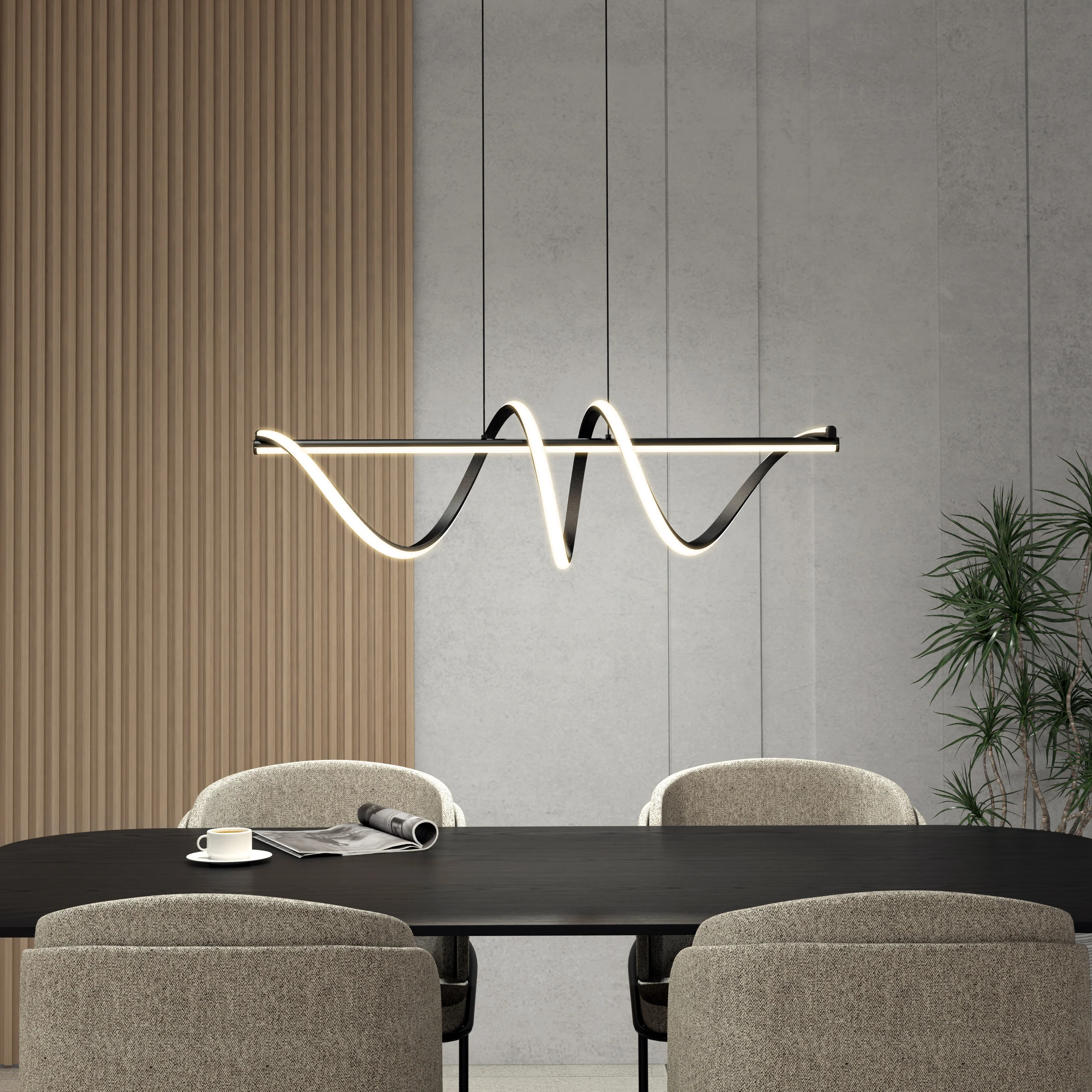 Coda modern LED pendant light 5 CCT - Image 12