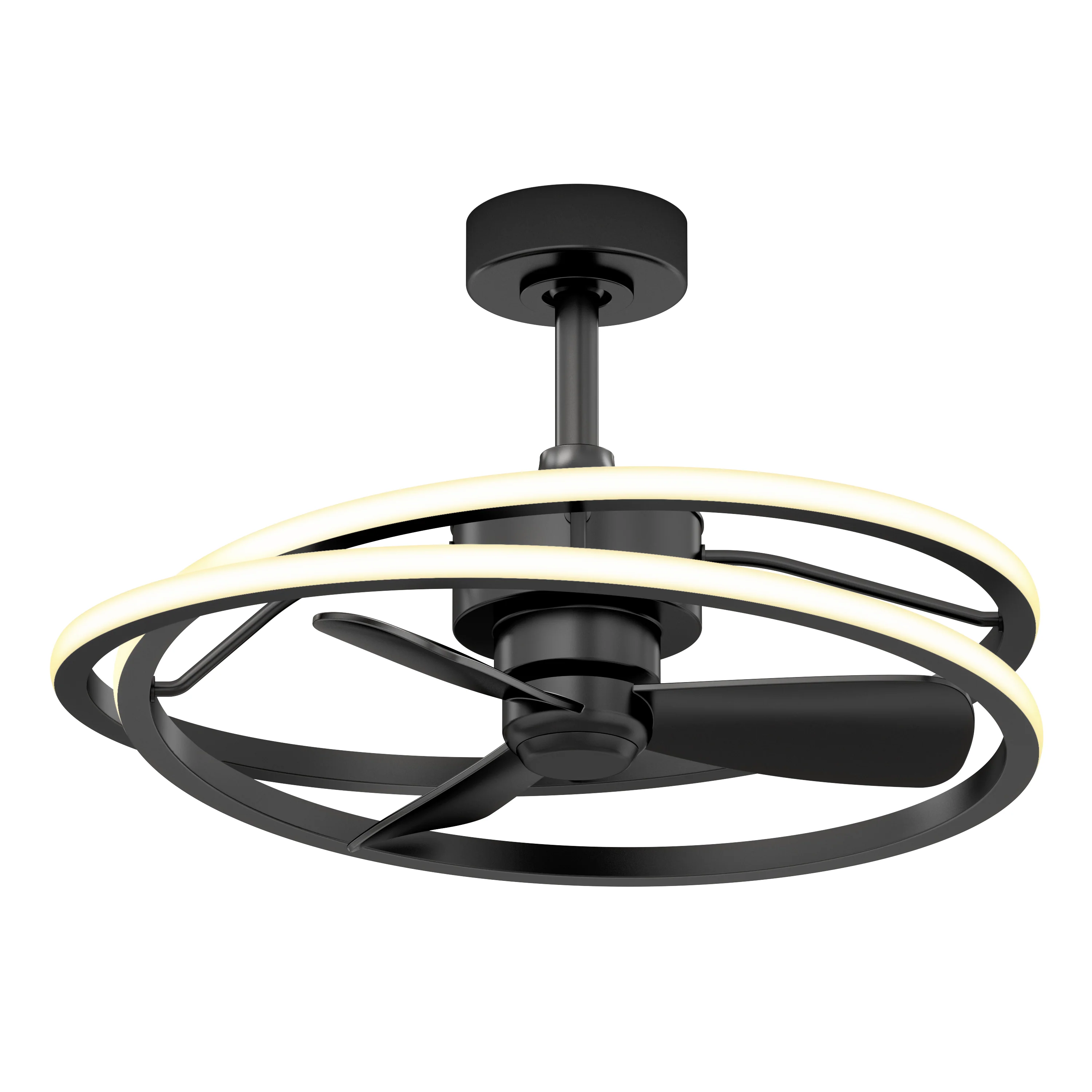 Coda 23 in. (58 cm) LED modern fandelier ceiling fan with light - includes remote - Image 16