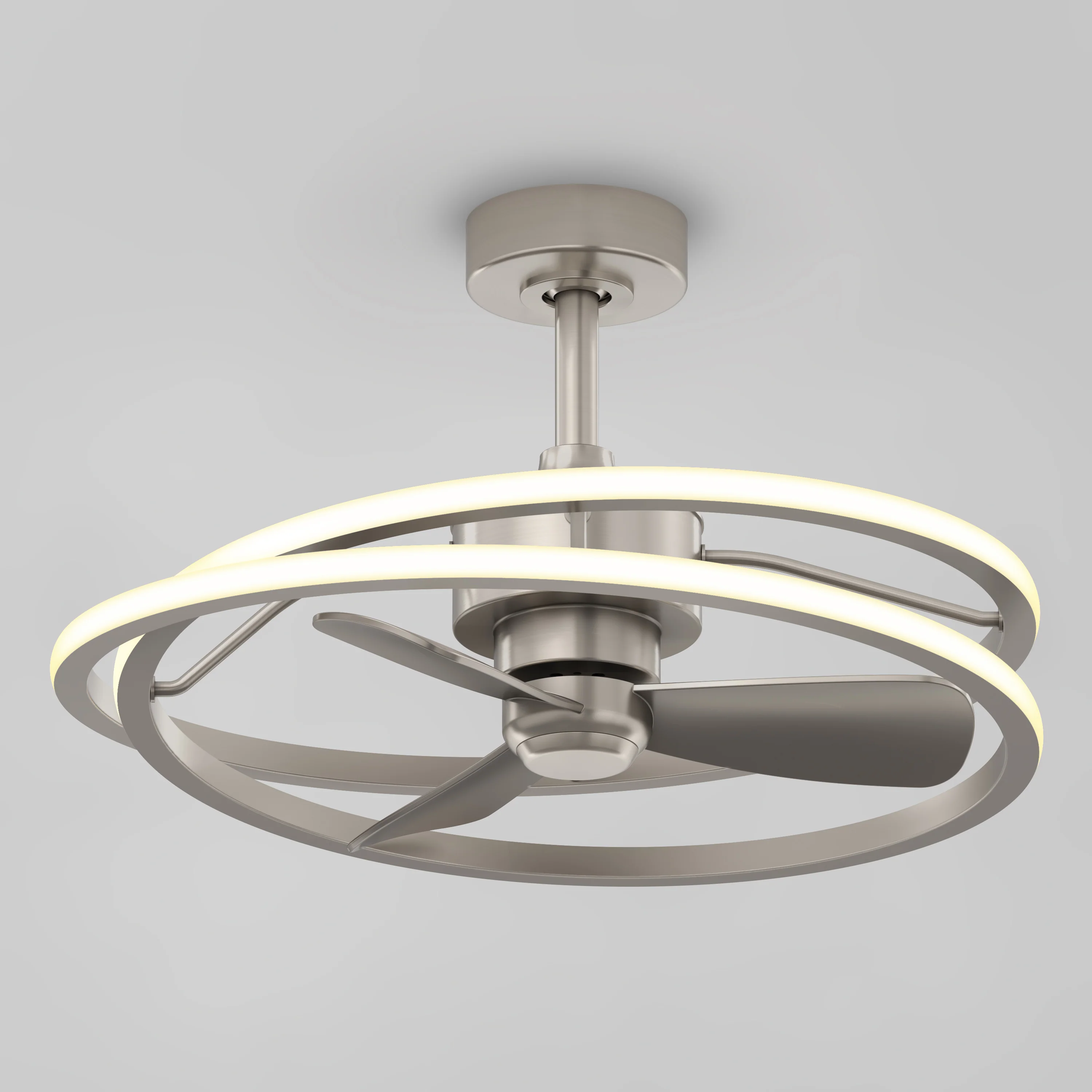 Coda 23 in. (58 cm) LED modern fandelier ceiling fan with light - includes remote - Image 18