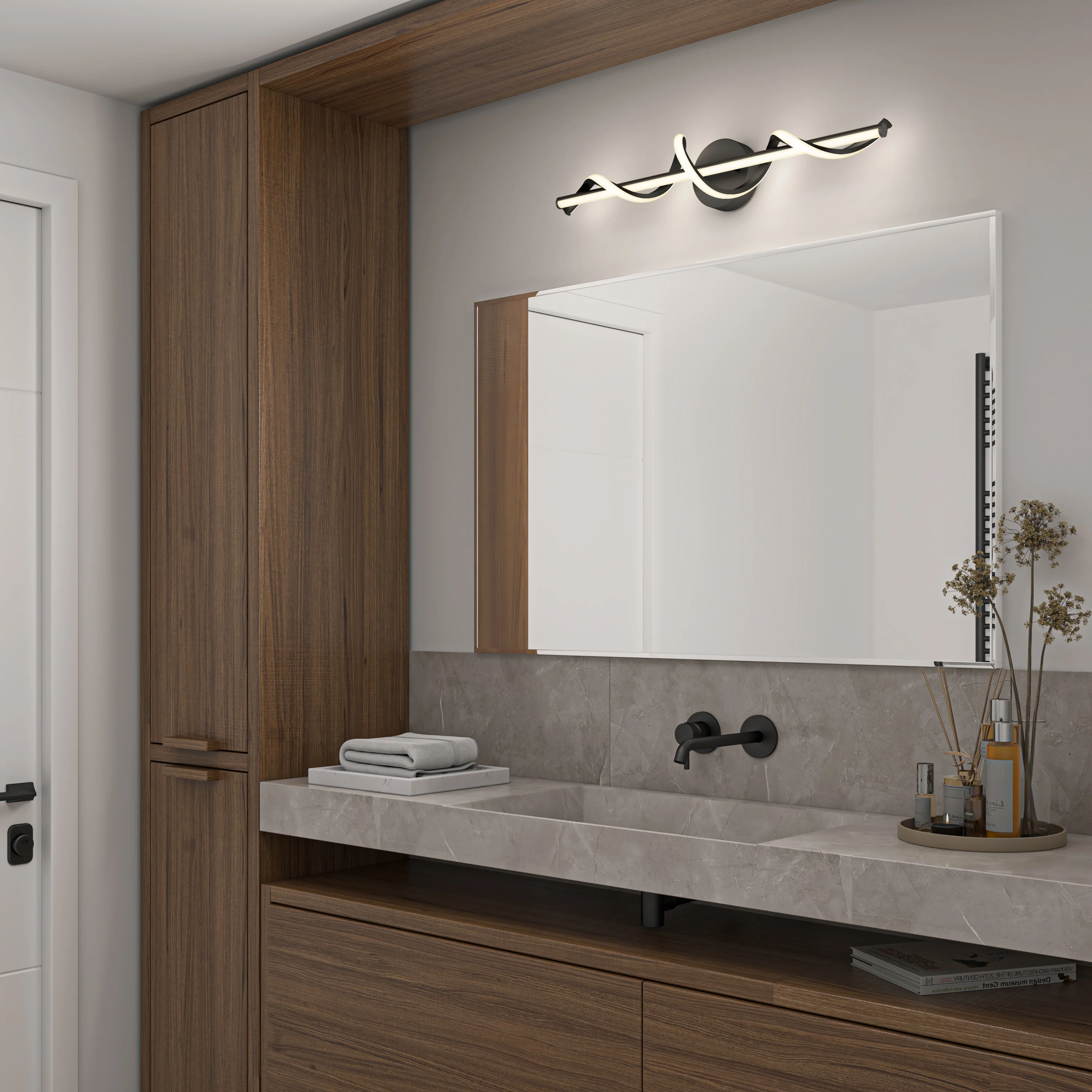 Coda 27-in (69 cm) Integrated LED 5-CCT Vanity Light Bar for Bathroom