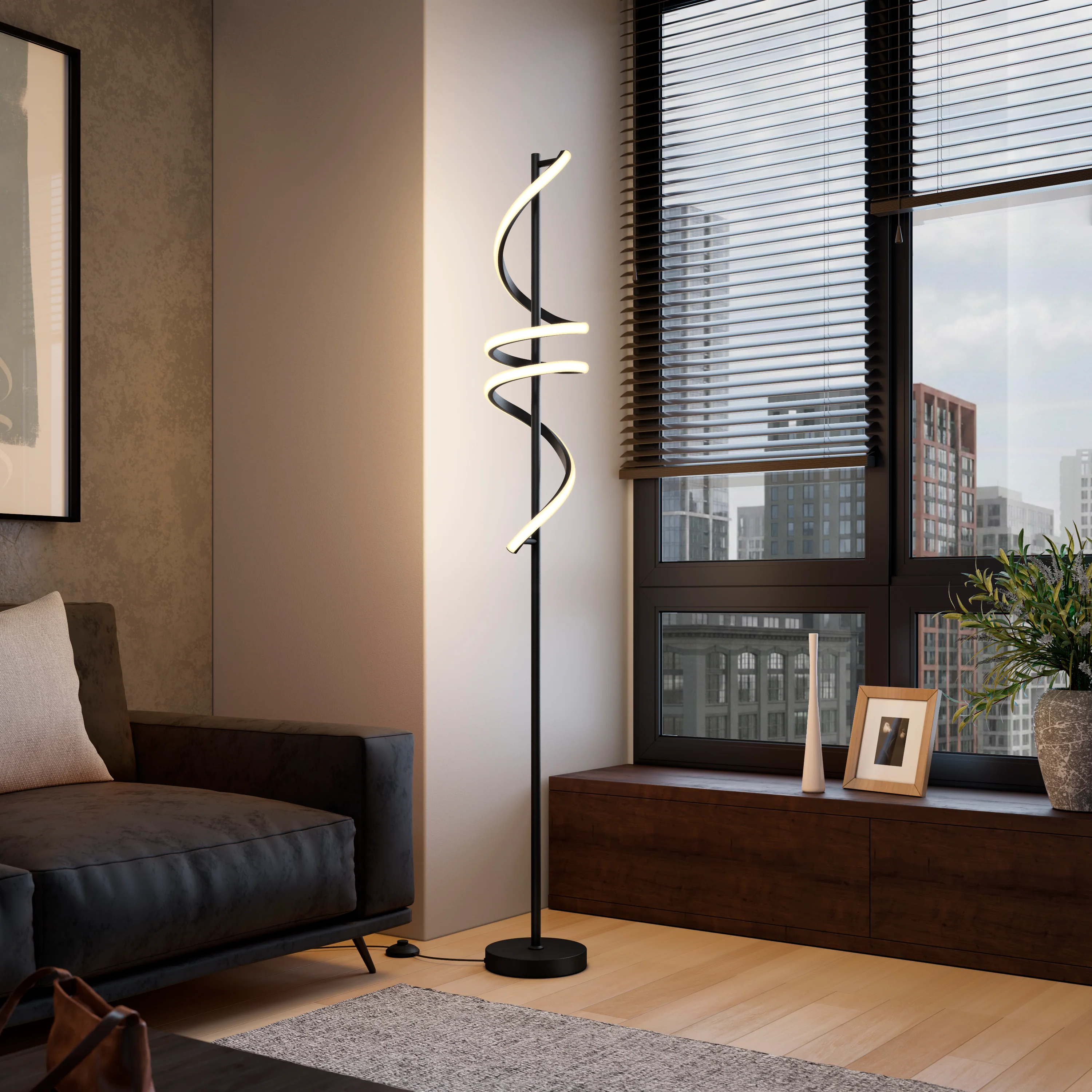 Coda modern LED floor lamp 5CCT - Image 12