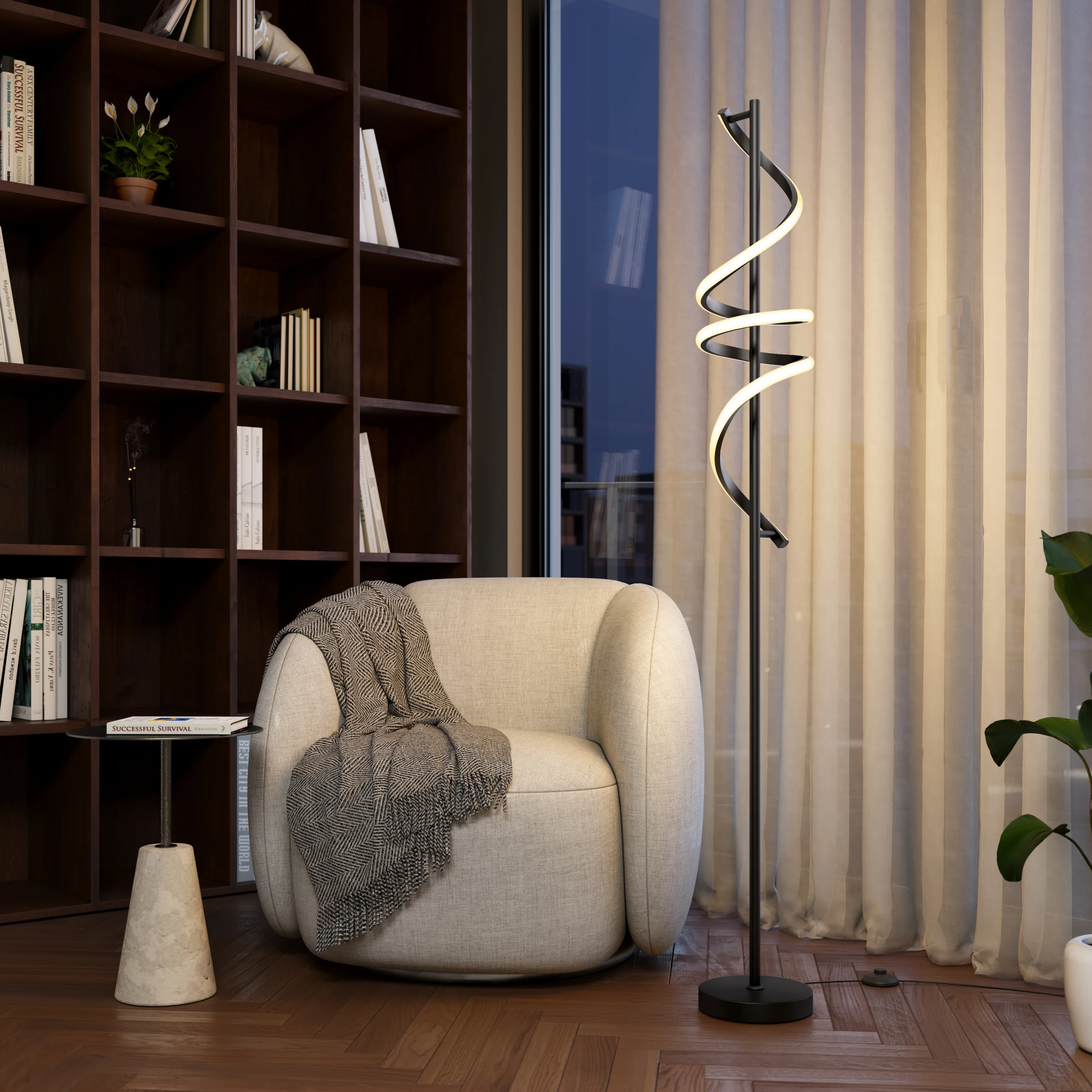 Coda modern LED floor lamp 5CCT - Image 13