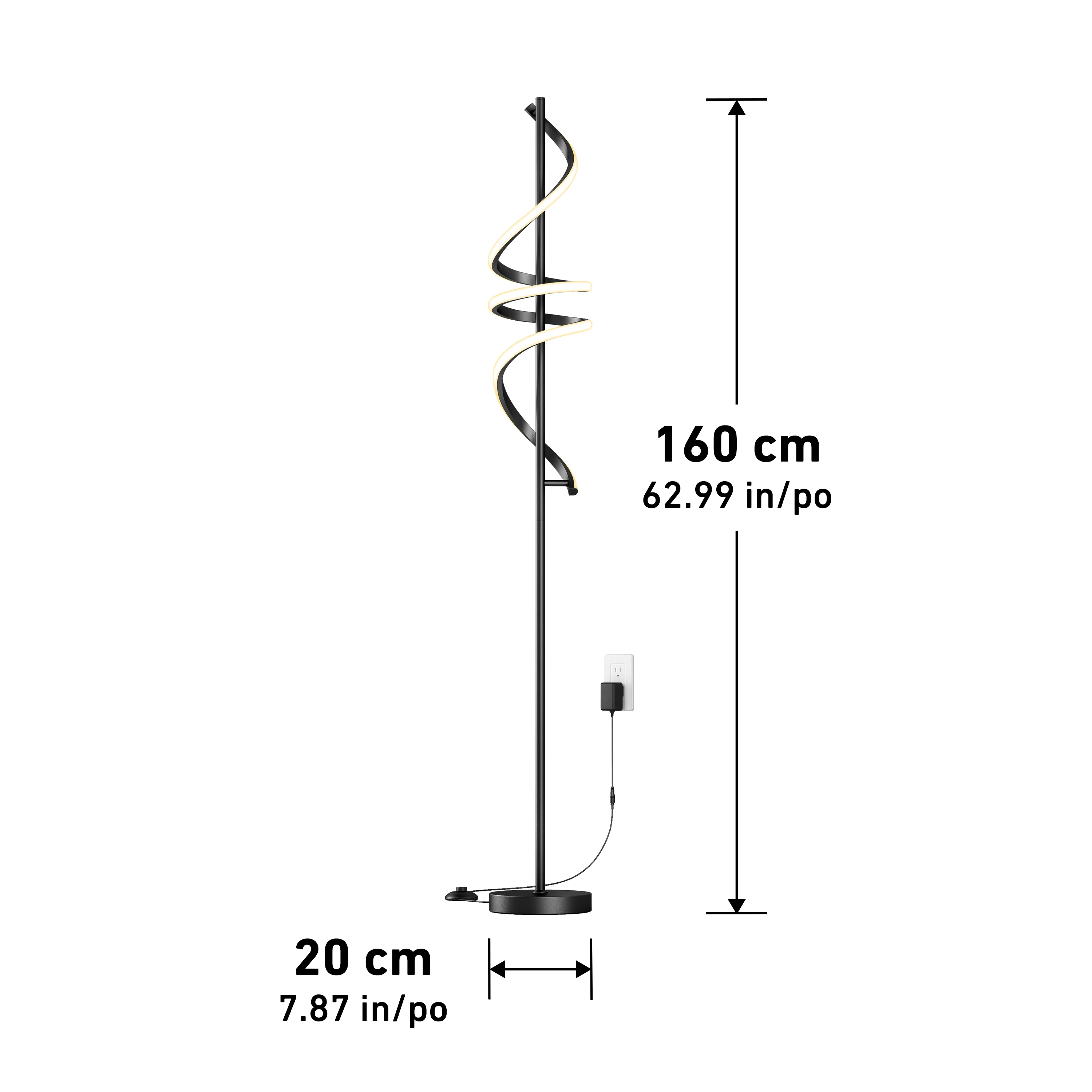 Coda modern LED floor lamp 5CCT - Image 18