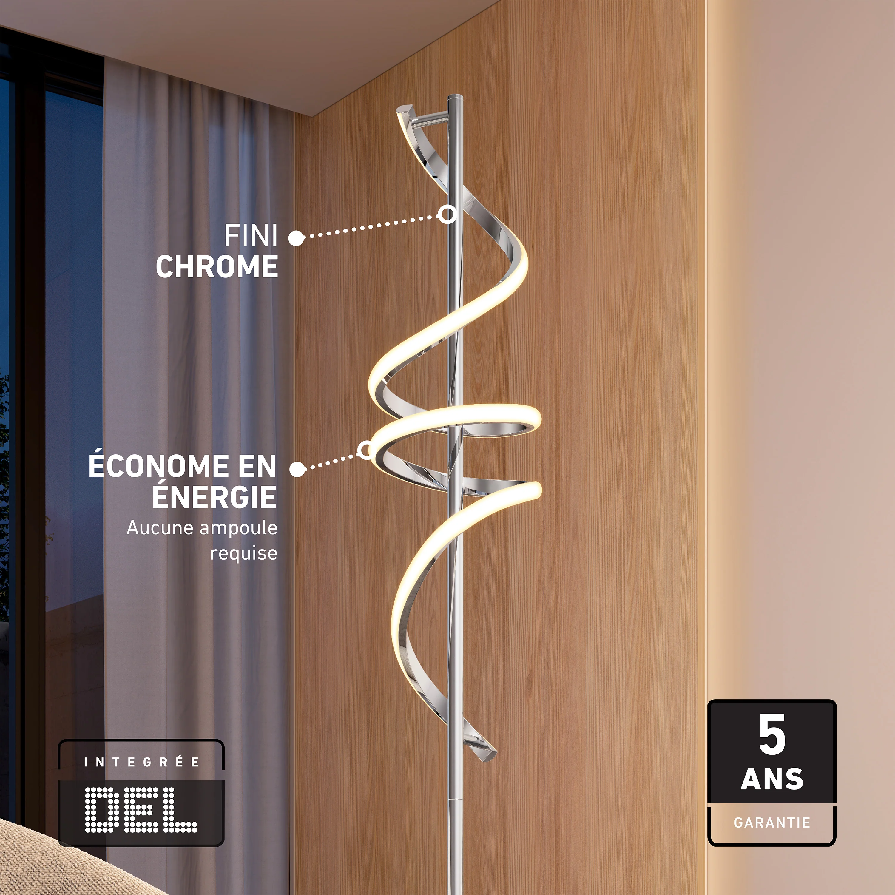 Coda modern LED floor lamp 5CCT - Image 27