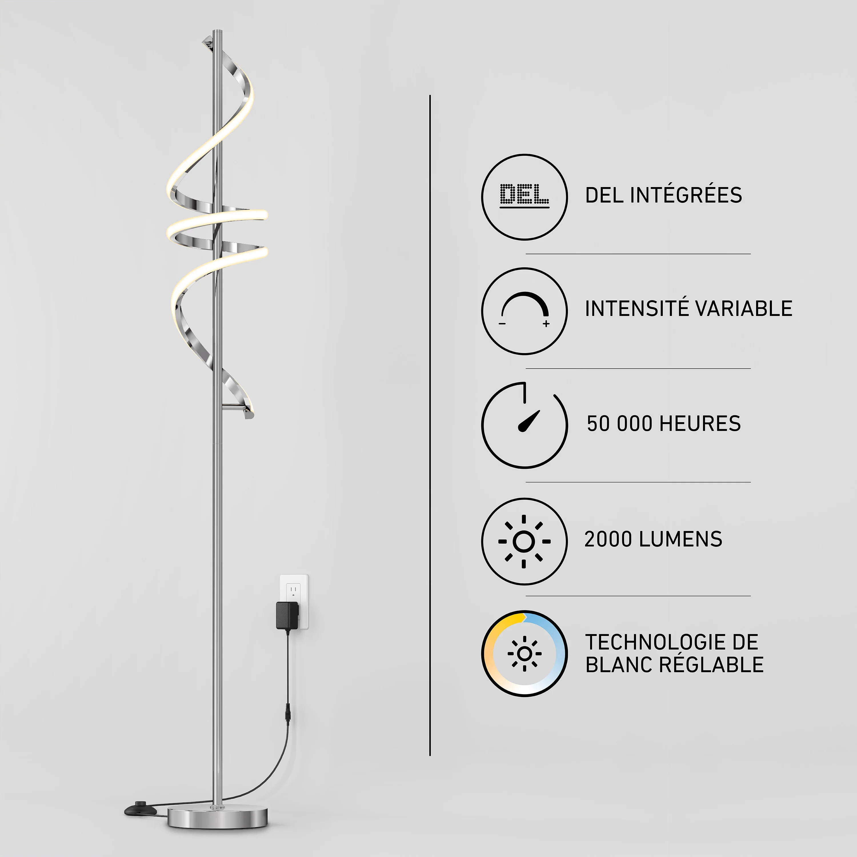 Coda modern LED floor lamp 5CCT - Image 29