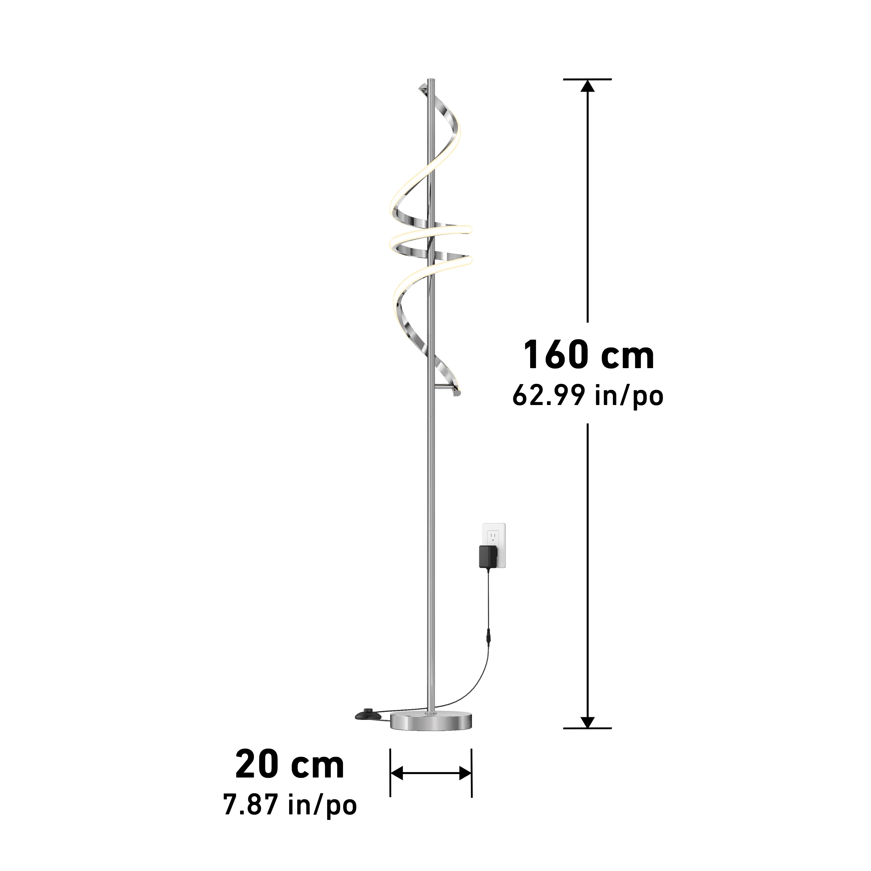 Coda modern LED floor lamp 5CCT - Image 36