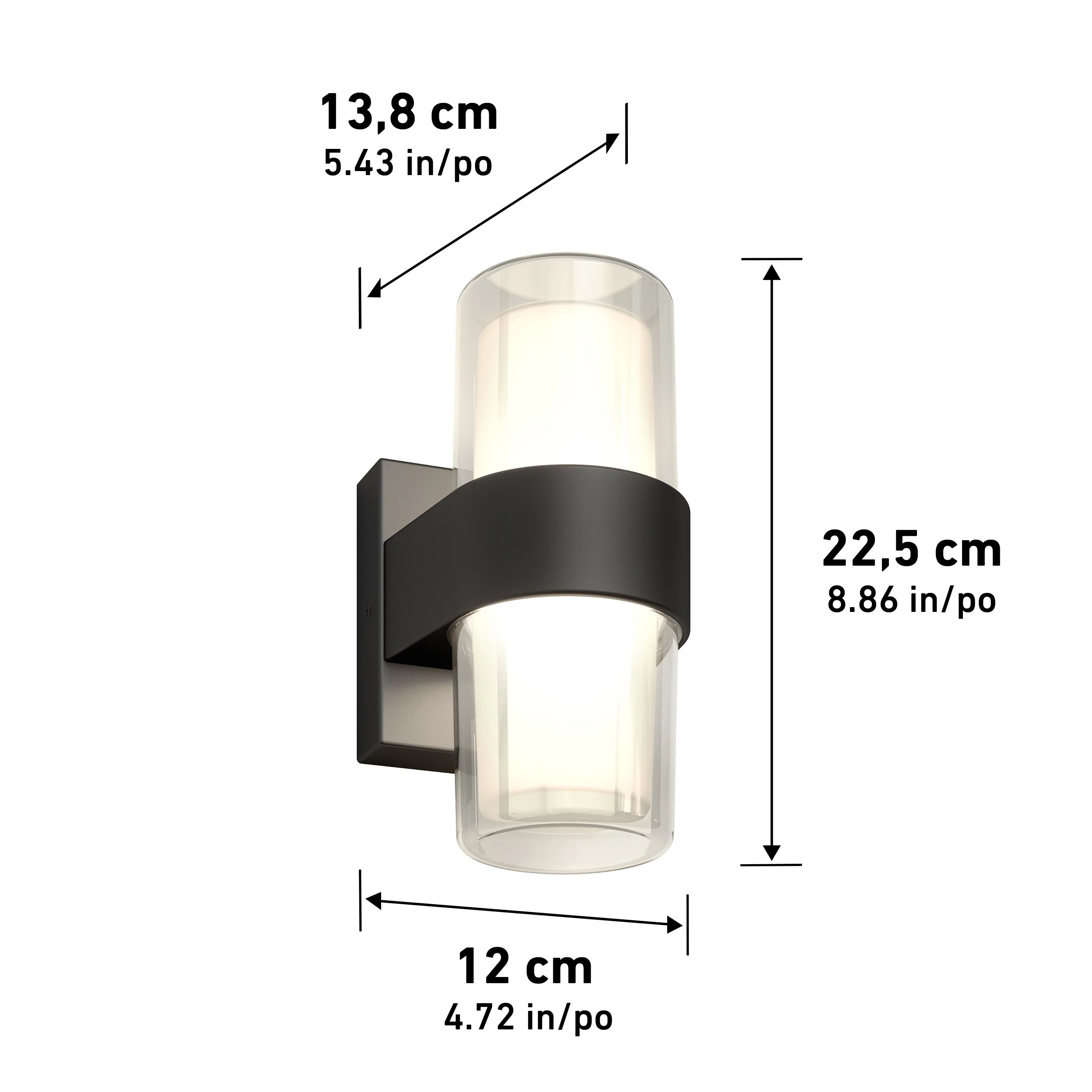 Colton modern LED indoor-outdoor wall light 5 CCT - Image 13