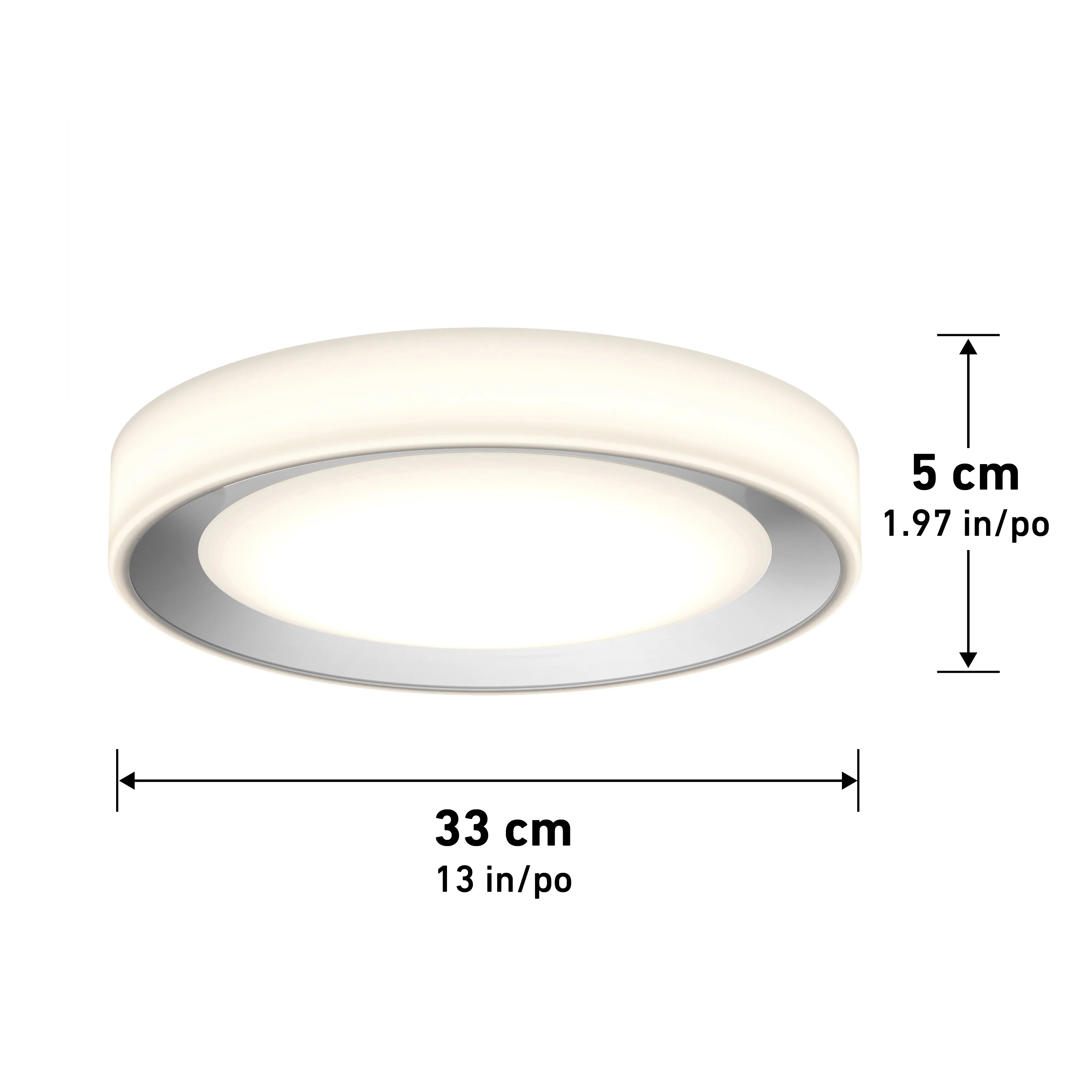 Cooper 13 in. (33 cm) Modern LED Flush Mount Ceiling Light - With Remote - Image 11