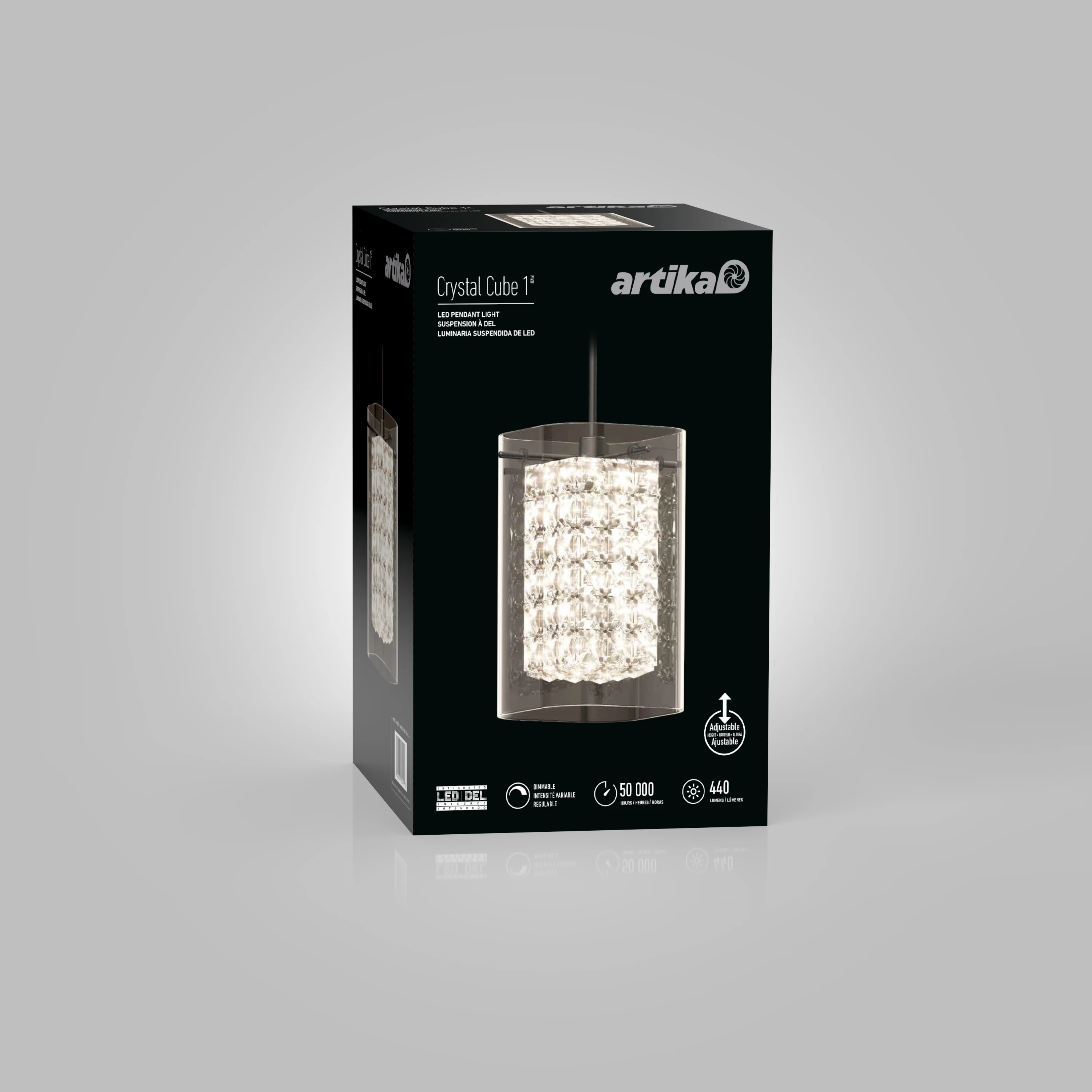 Crystal Cube 1-light LED pendant light - Image 12