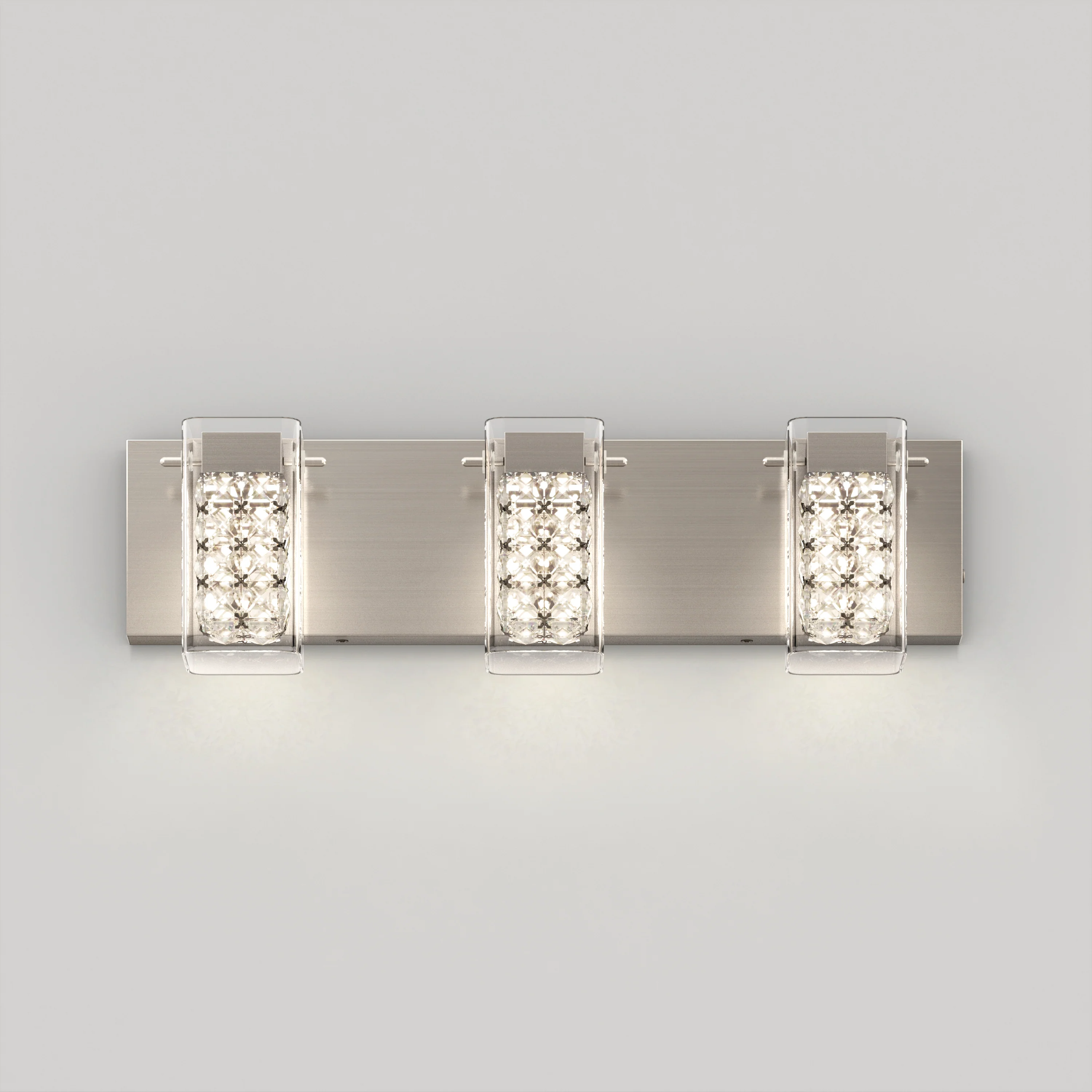 Crystal Cube 21-in (53 cm) 3-Light Modern LED 5-CCT Vanity Light for Bathroom - Image 20