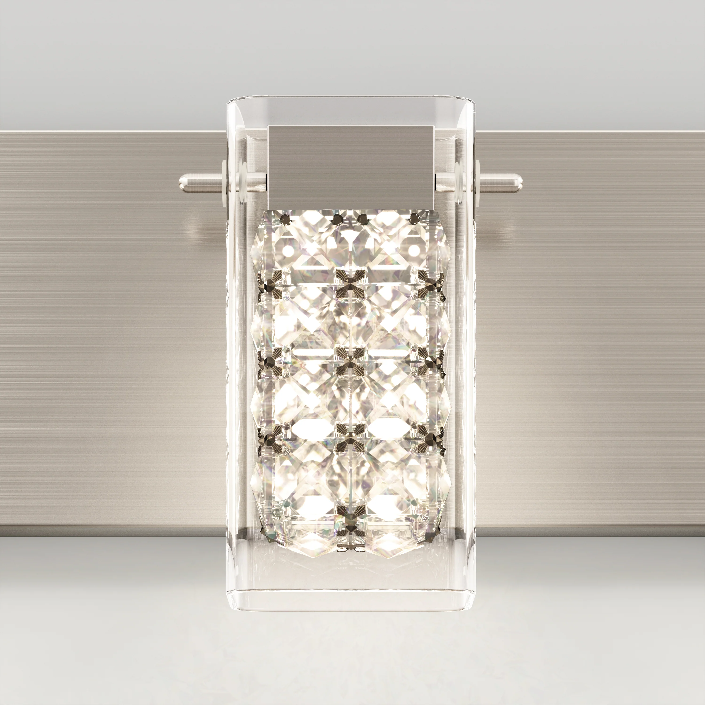 Crystal Cube 21-in (53 cm) 3-Light Modern LED 5-CCT Vanity Light for Bathroom - Image 23