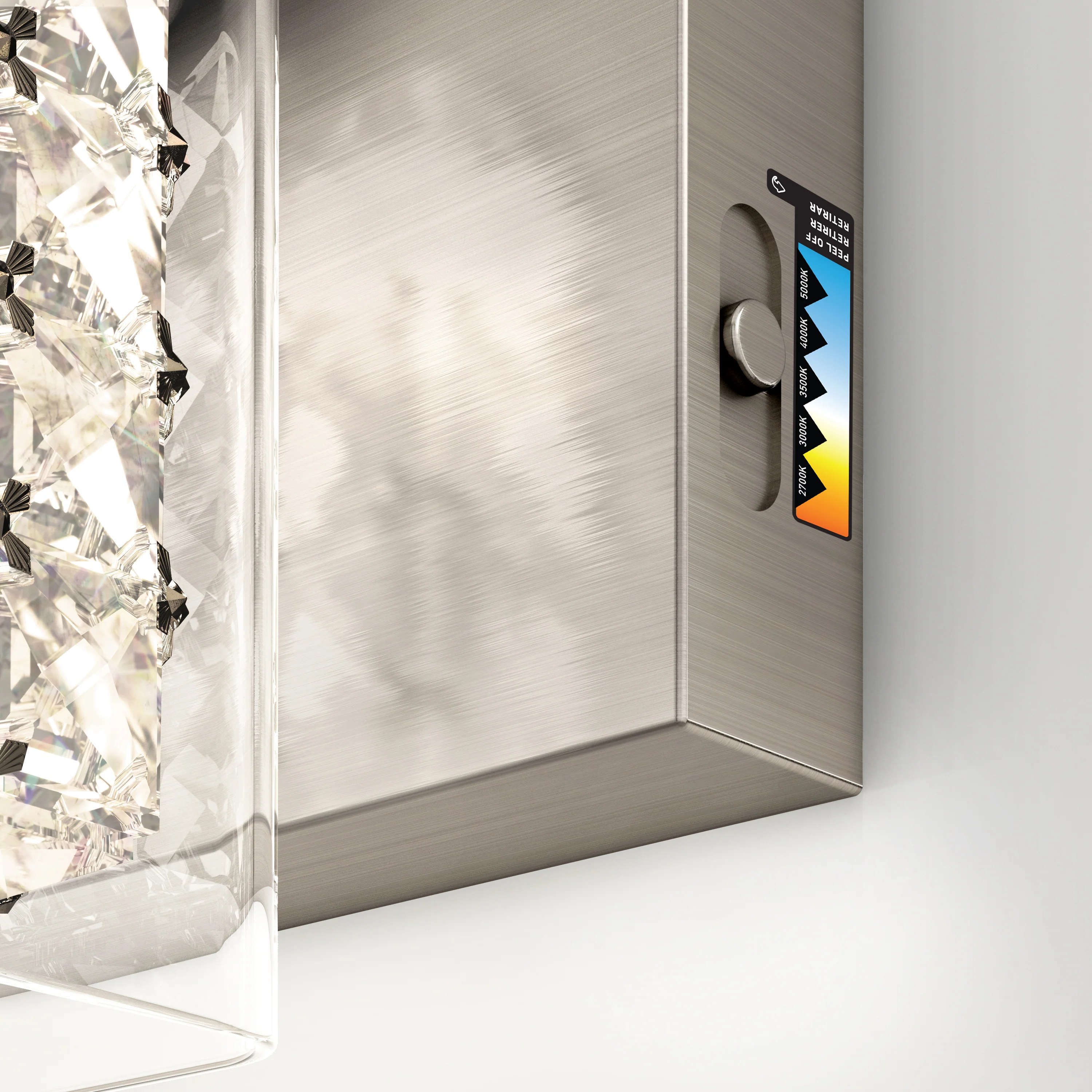 Crystal Cube 21-in (53 cm) 3-Light Modern LED 5-CCT Vanity Light for Bathroom - Image 27