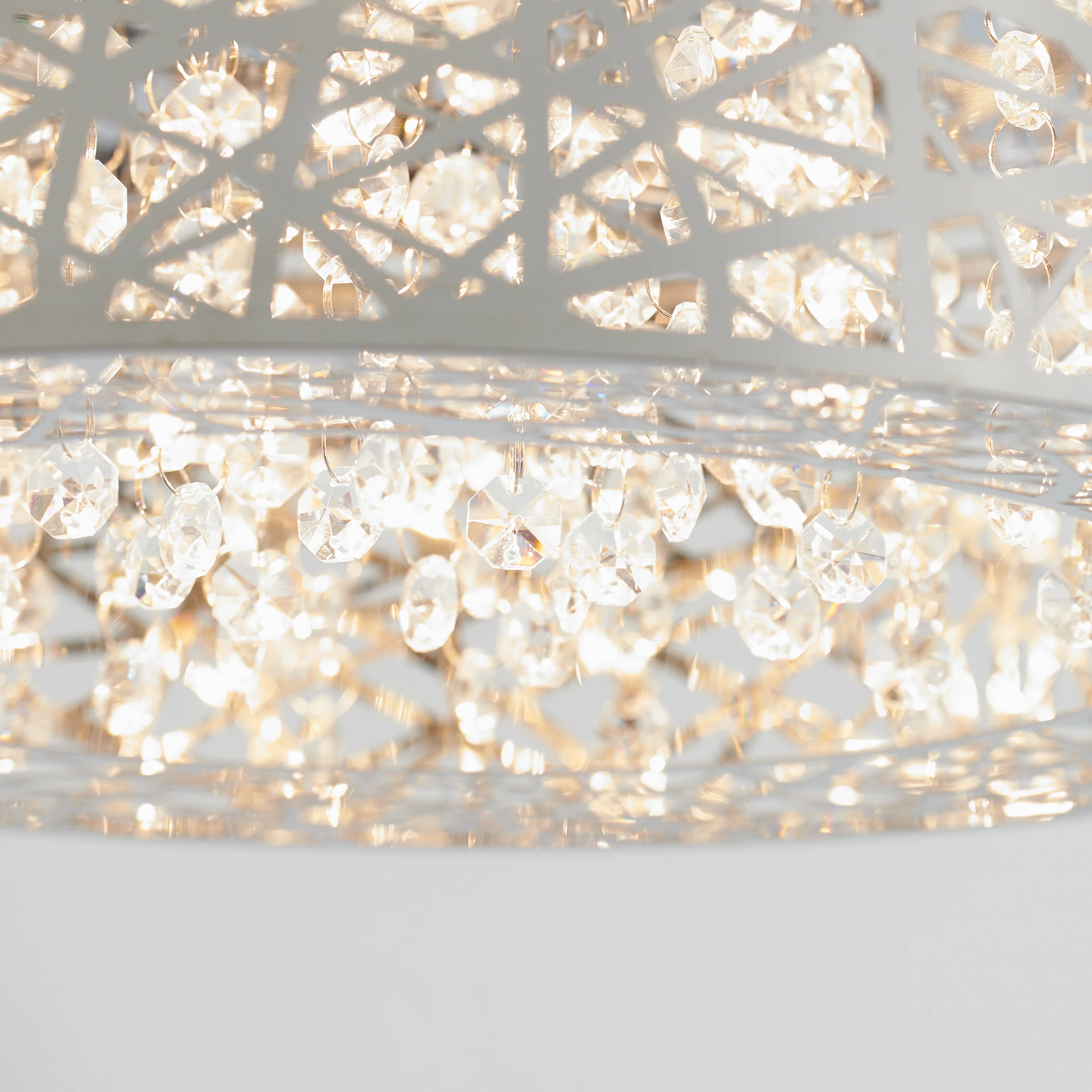 Crystal Nest 15 in. (38 cm) LED Flush Mount Ceiling Light - Image 4