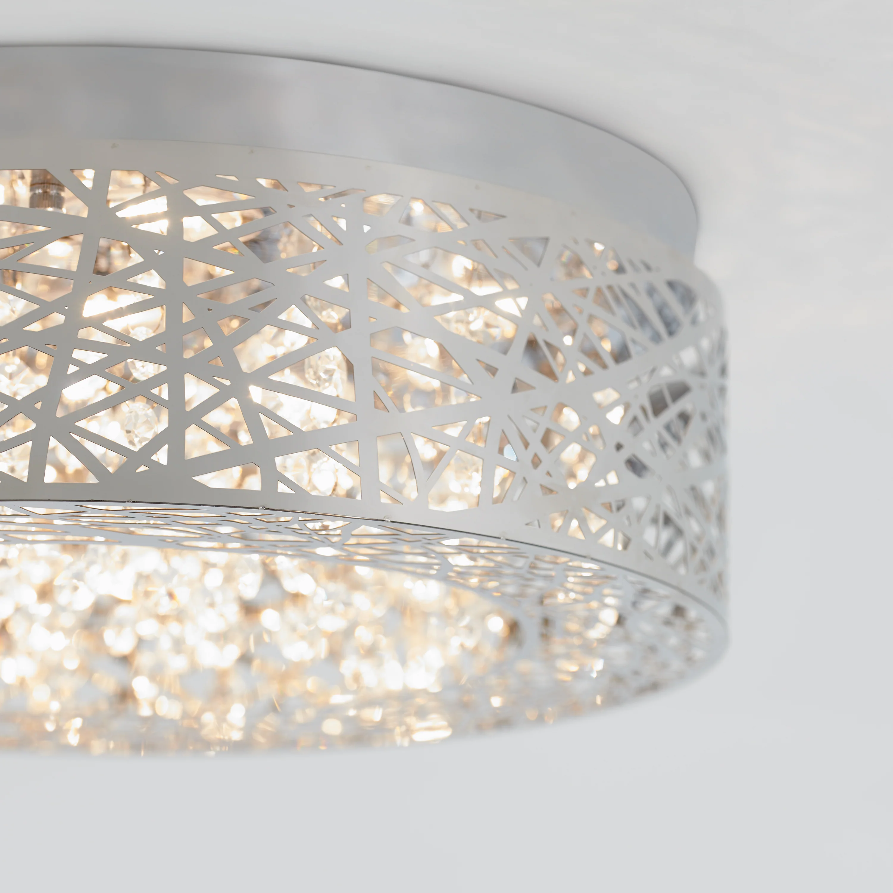 Crystal Nest 15 in. (38 cm) LED Flush Mount Ceiling Light - Image 5
