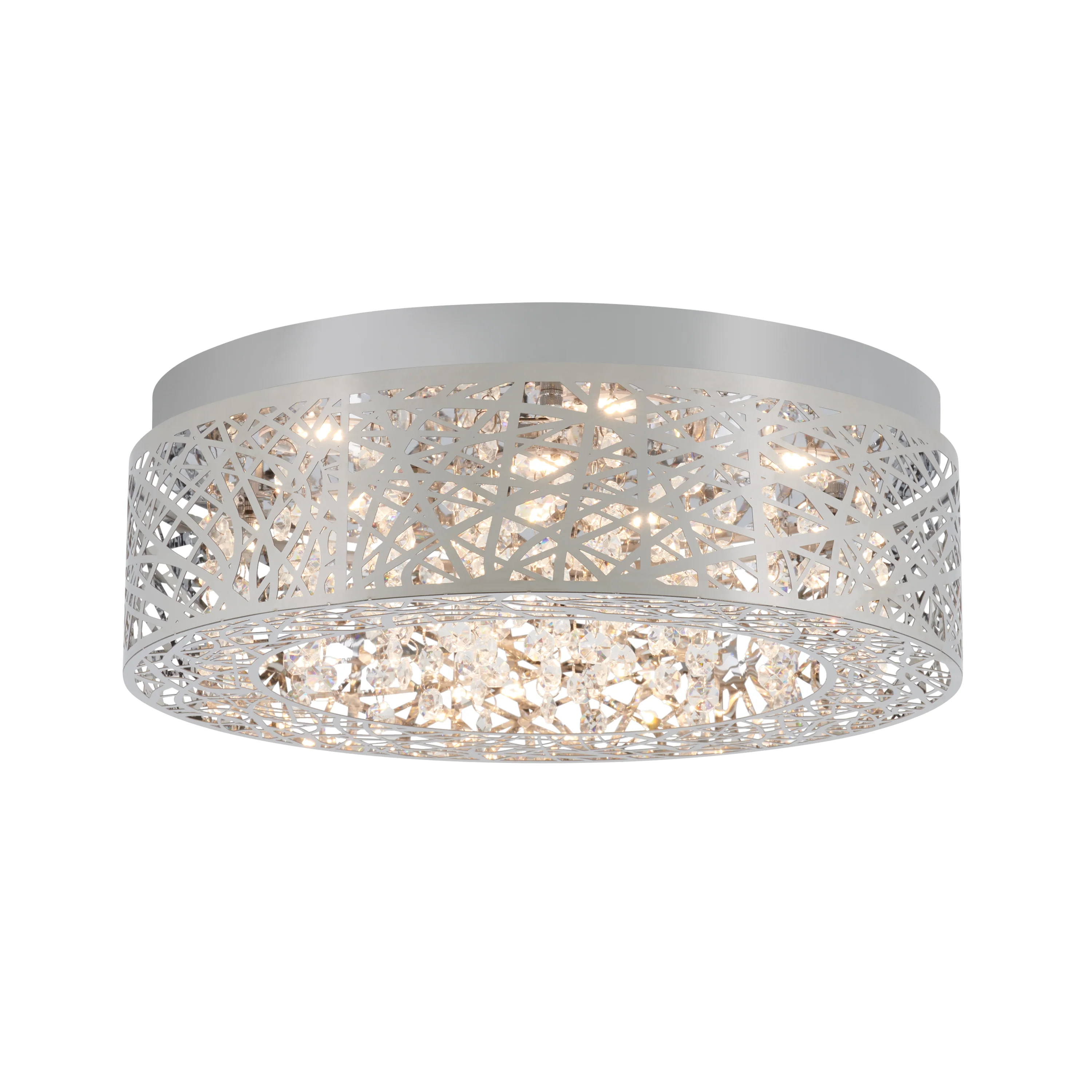Crystal Nest 15 in. (38 cm) LED Flush Mount Ceiling Light - Image 7