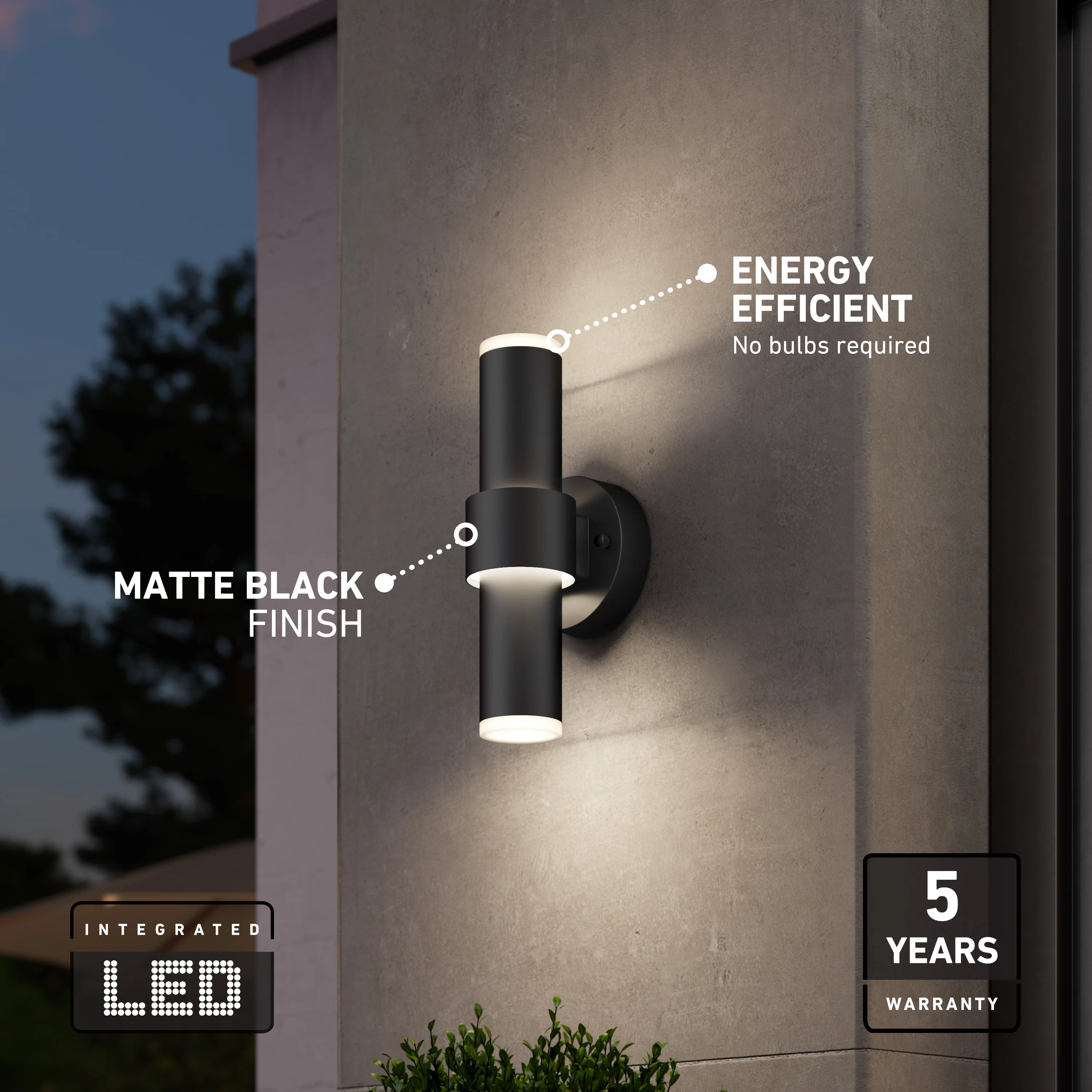 Dani modern LED indoor-outdoor wall light 5 CCT - Image 12