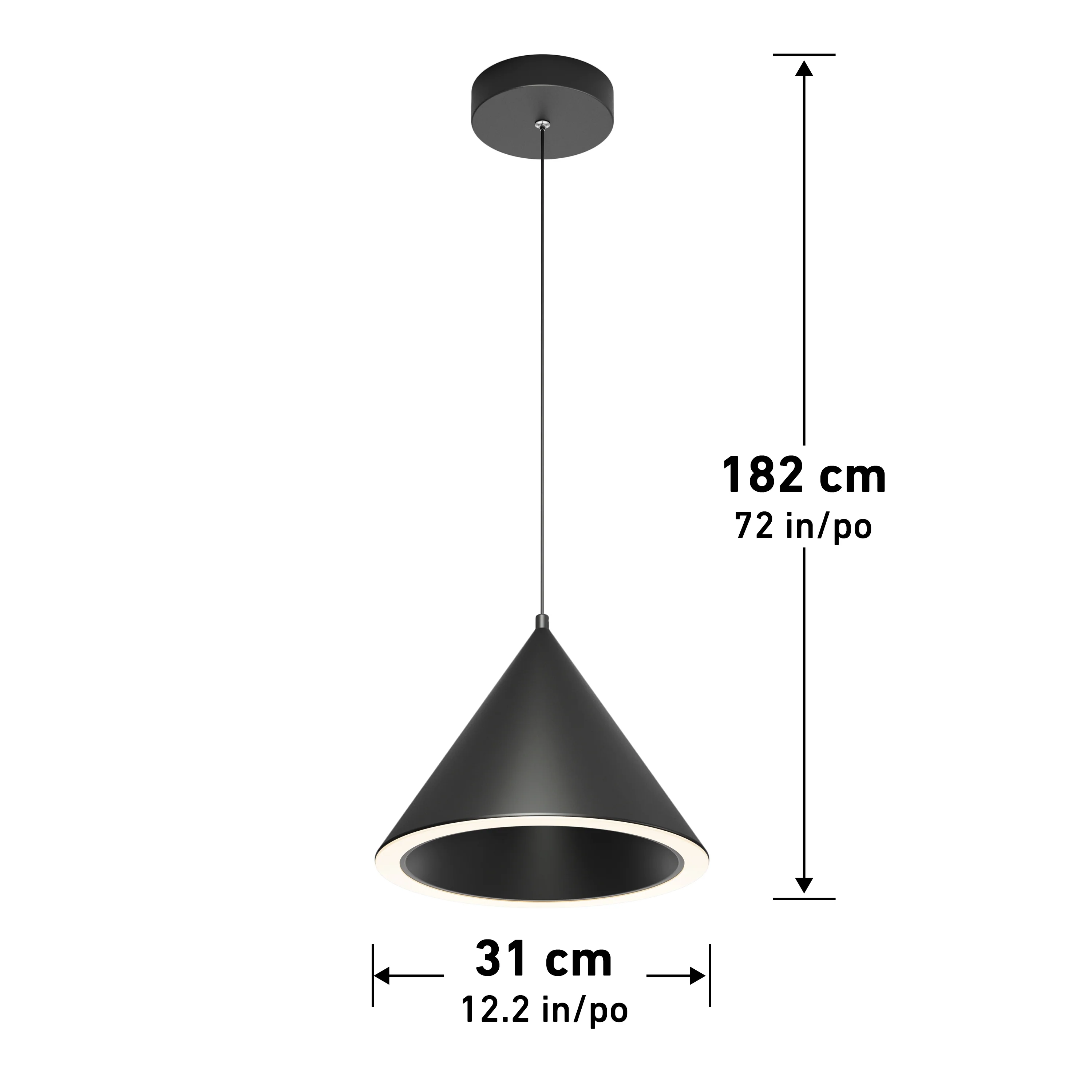 Denali modern LED pendant light 3 CCT - Image 11
