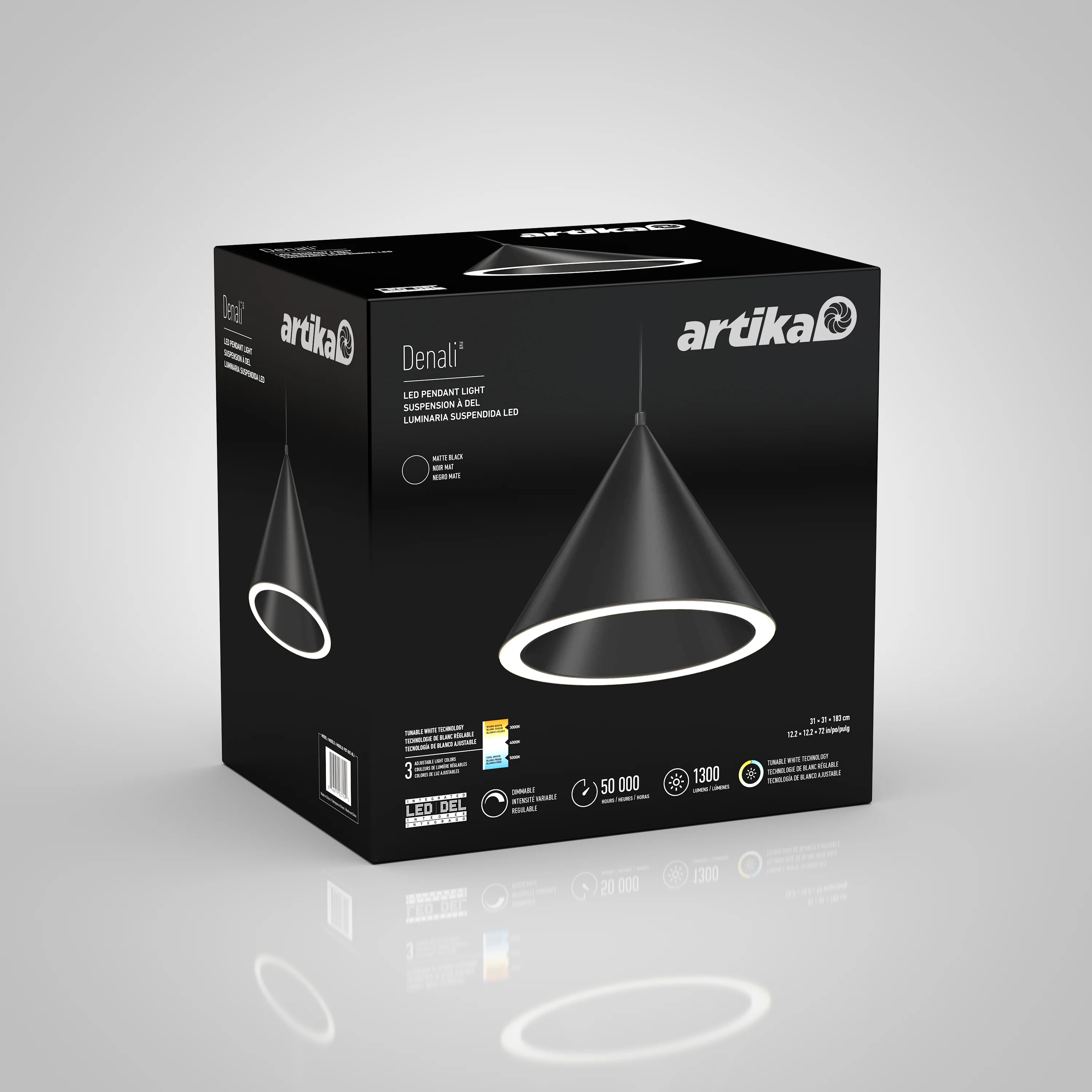 Denali modern LED pendant light 3 CCT - Image 9