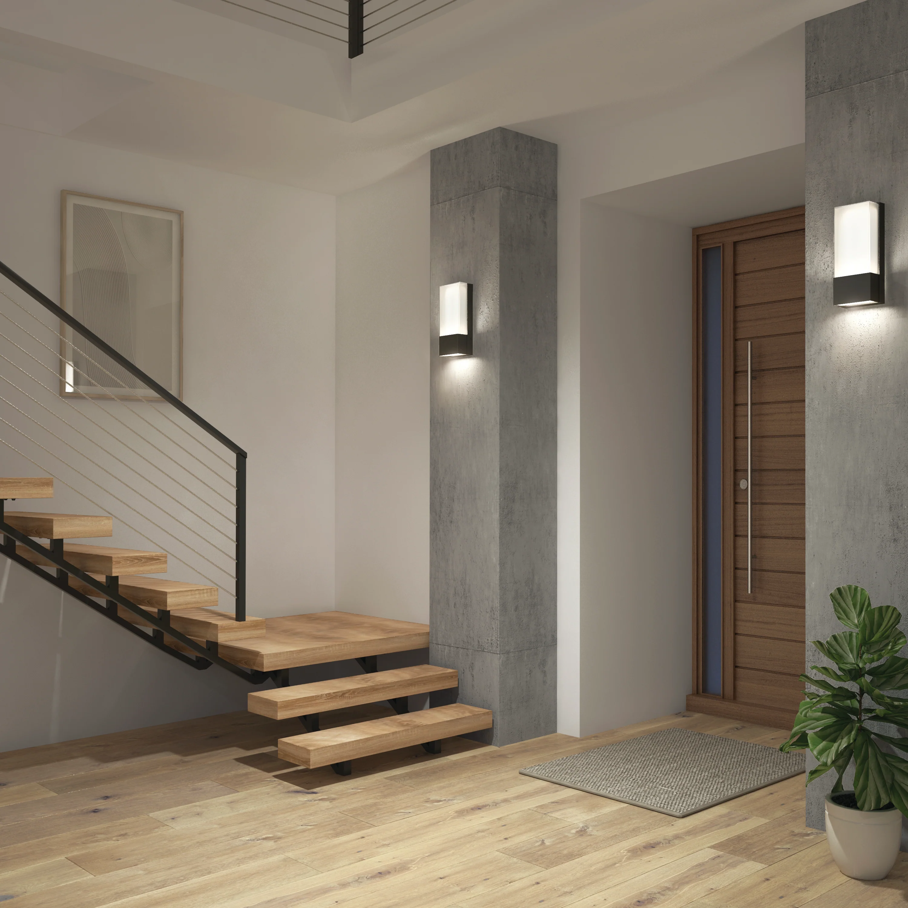 Dixon indoor-outdoor LED wall light - Image 12