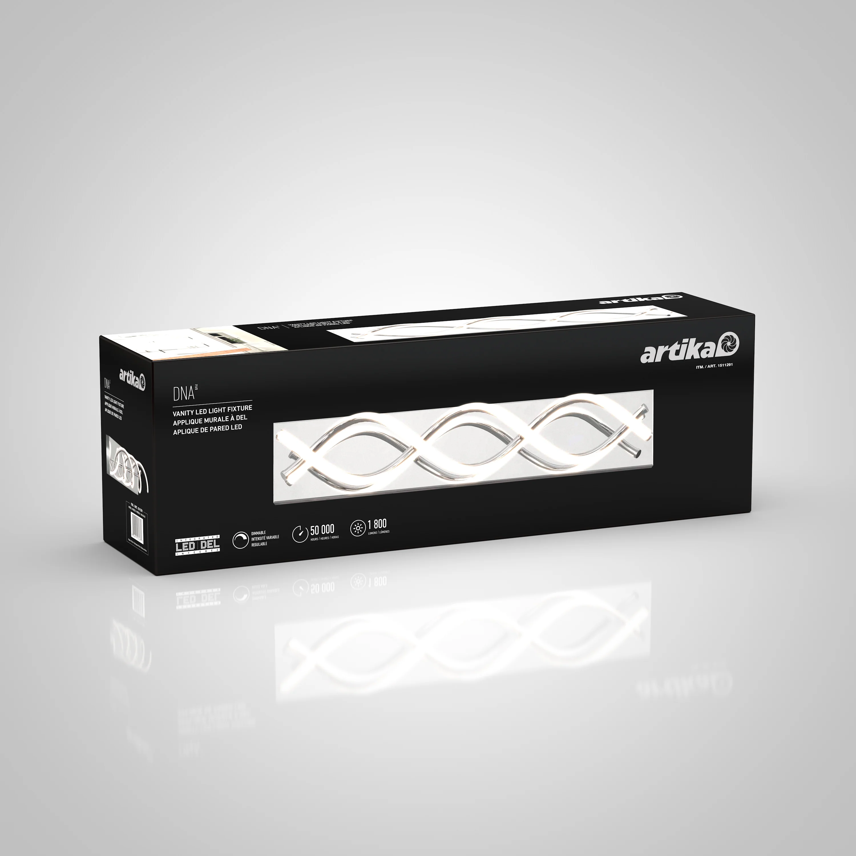 DNA 27-in (66 cm) Integrated LED Vanity Light Bar for Bathroom - Image 16