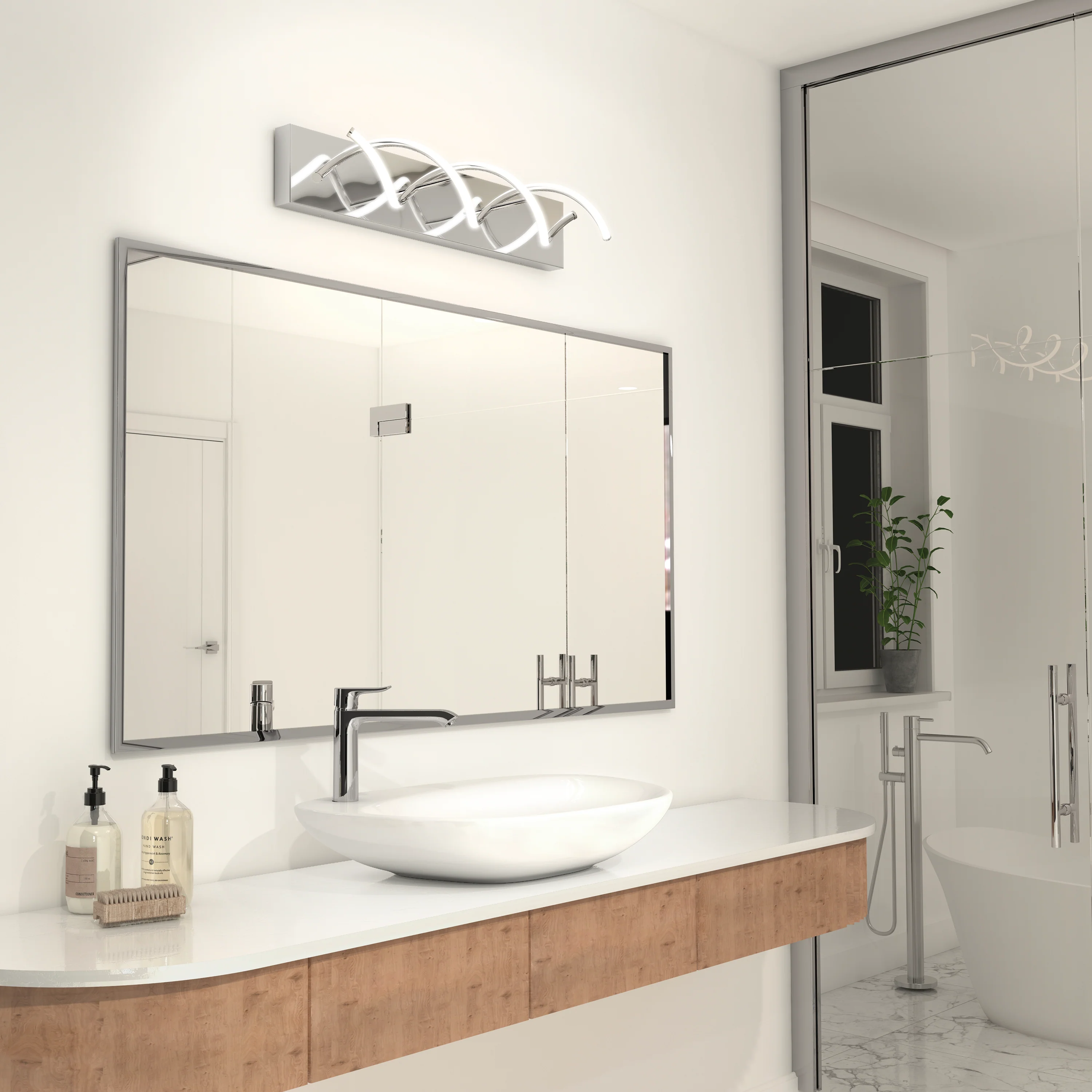 DNA 27-in (66 cm) Integrated LED Vanity Light Bar for Bathroom - Image 9
