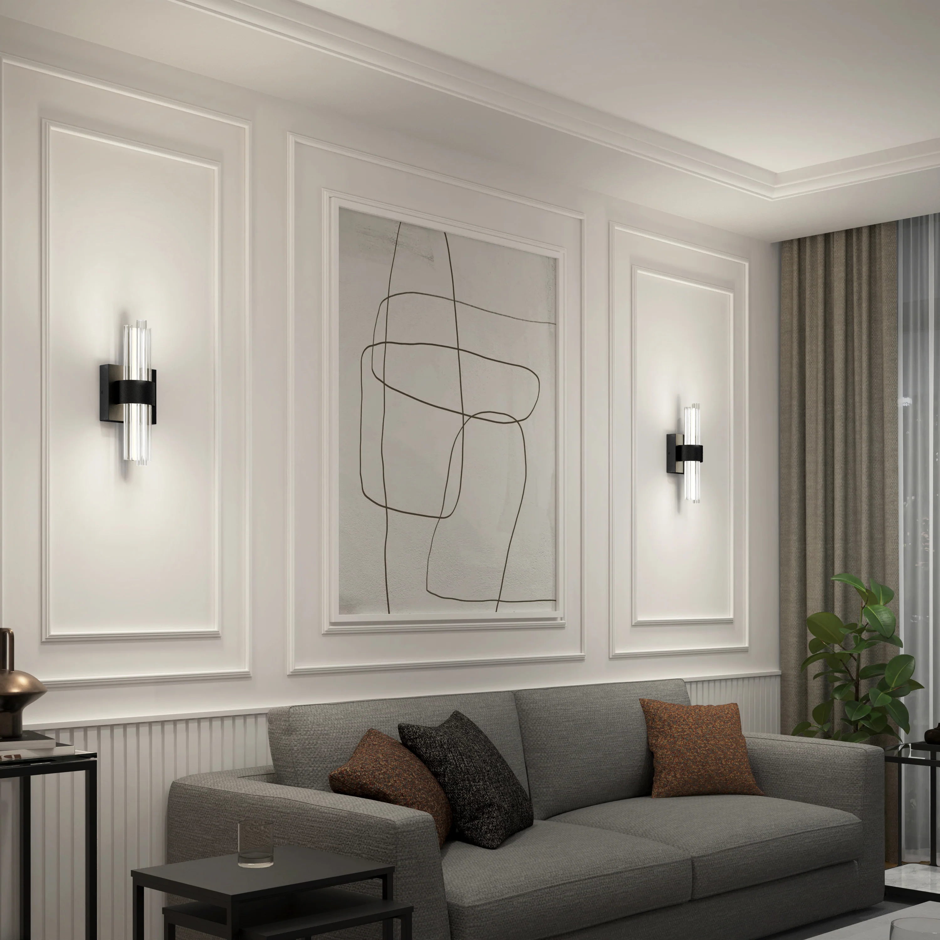 Dorado contemporary LED wall sconce 3 CCT - Image 2