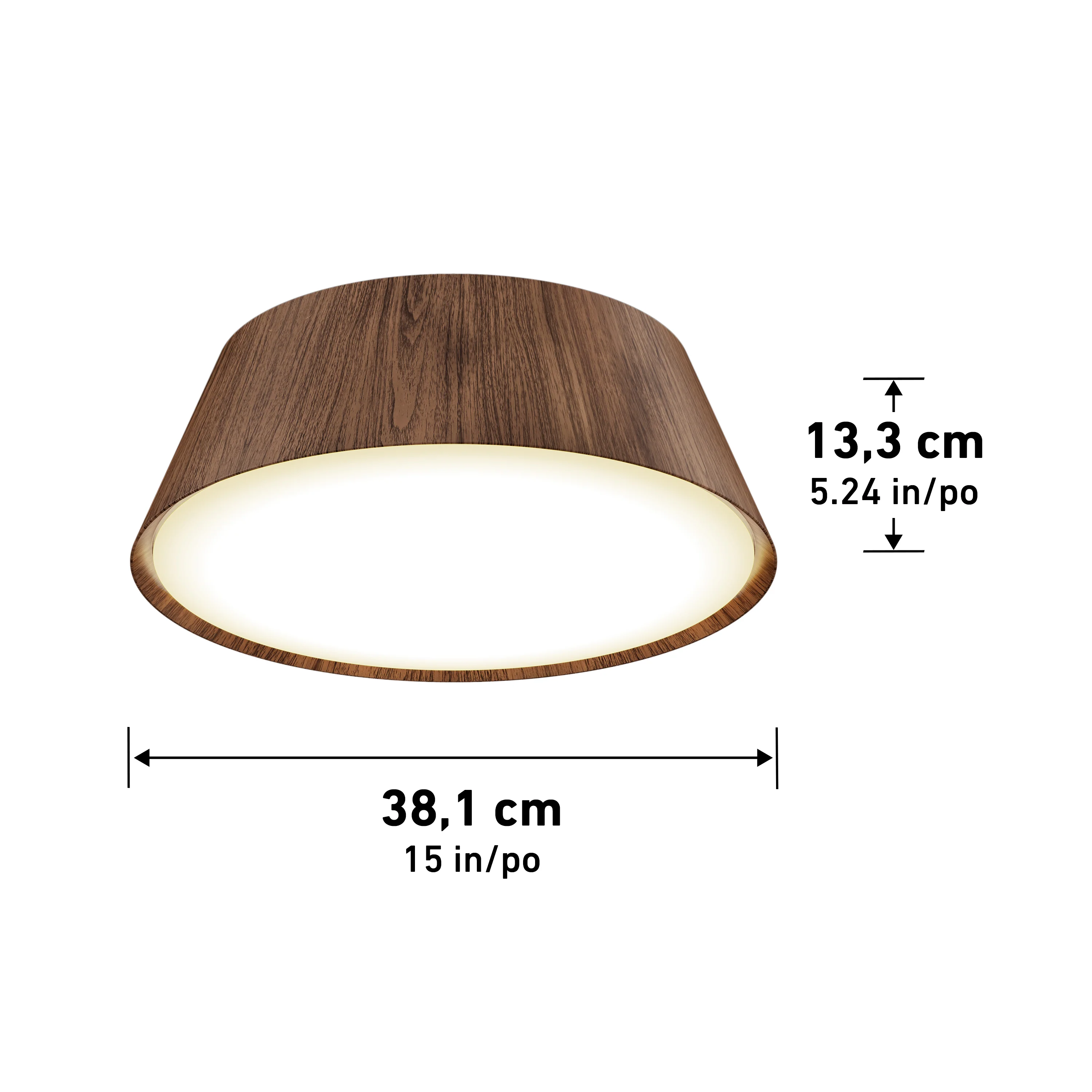 Dunham 15 in. (38 cm) Modern LED Flush Mount Ceiling Light 5 CCT - Image 13