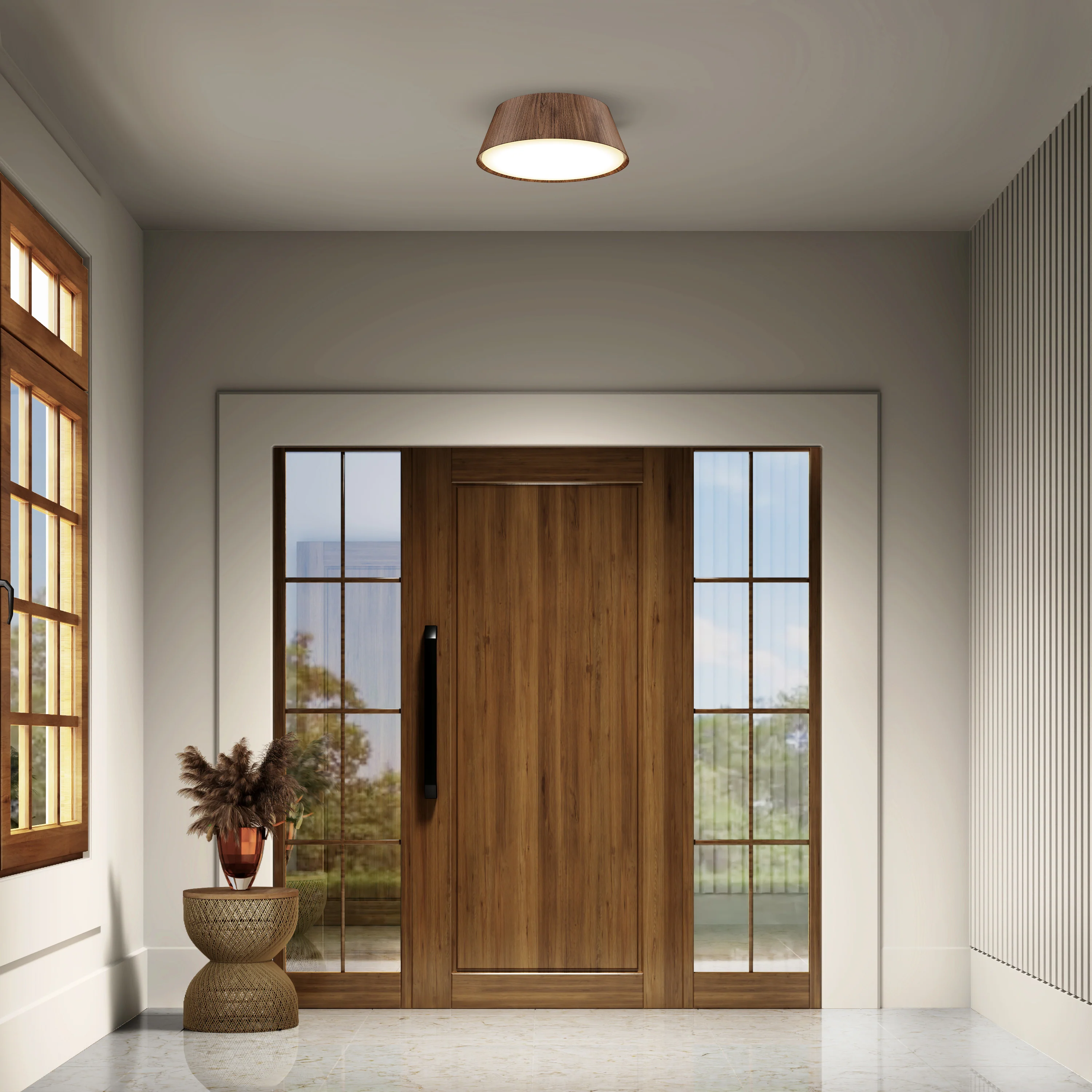 Dunham 15 in. (38 cm) Modern LED Flush Mount Ceiling Light 5 CCT - Image 9