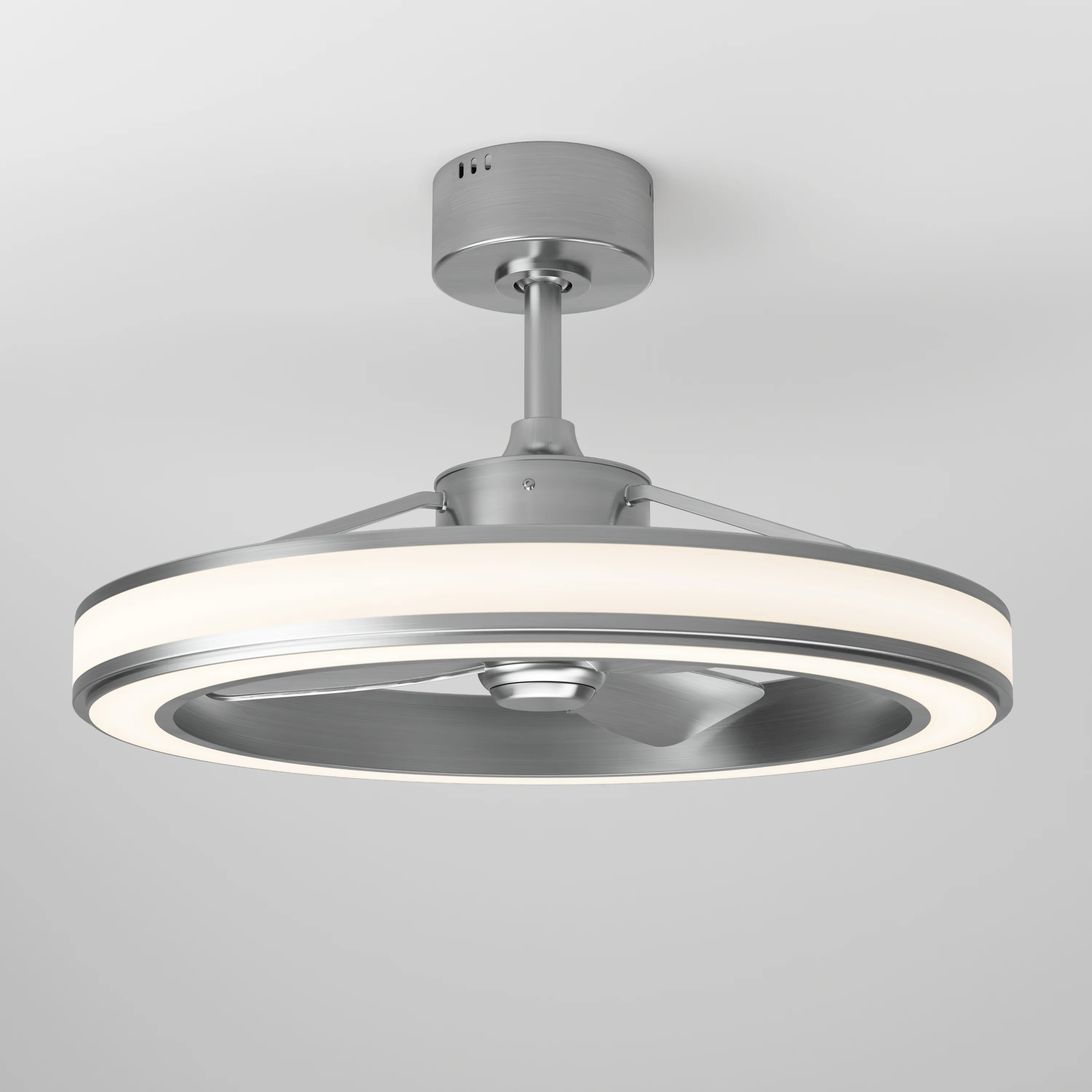 Edwin 25 in. (64 cm) LED modern fandelier ceiling fan with light - includes remote - Image 3