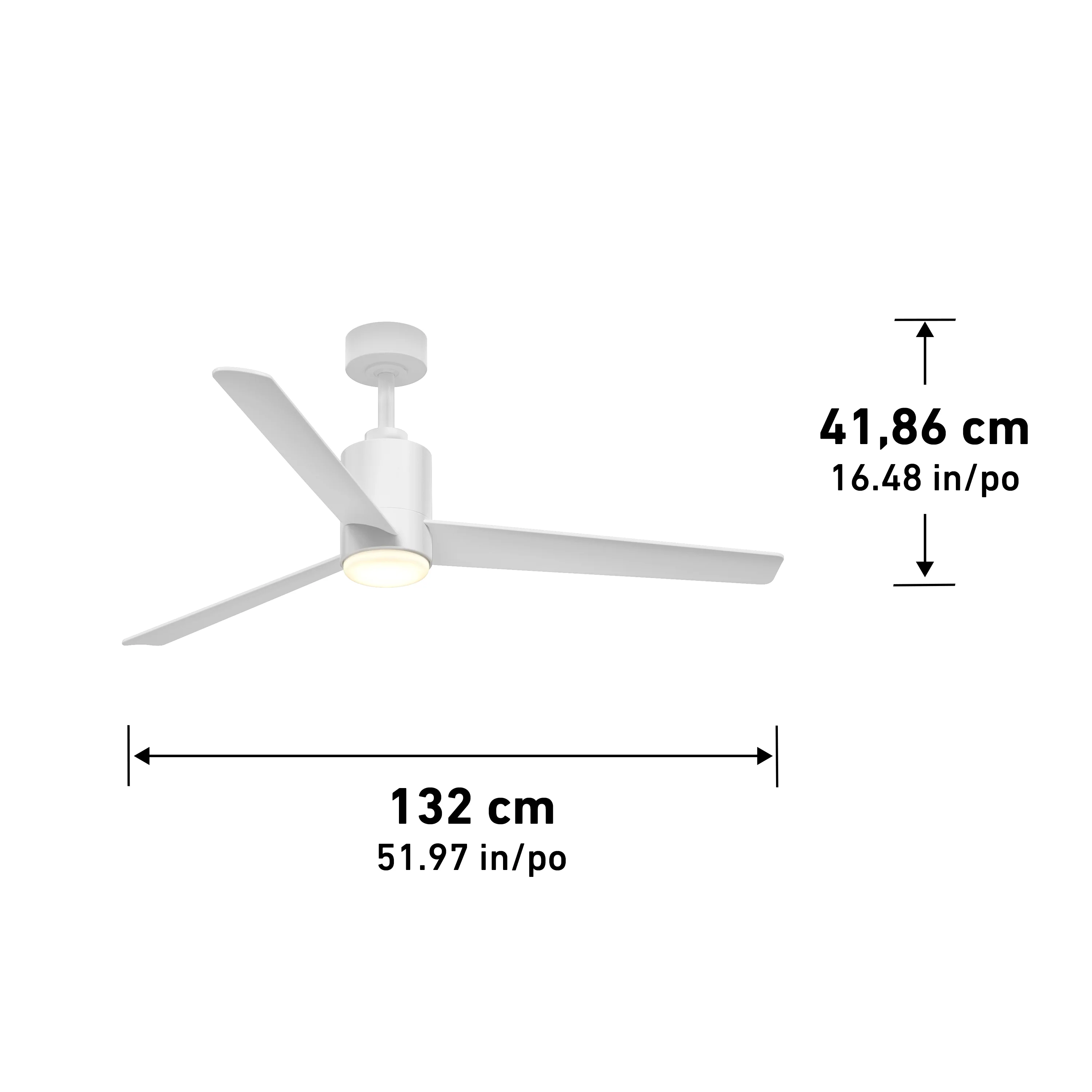 Ellison 52 in. (132 cm) LED modern fandelier ceiling fan with light - includes remote - Image 30