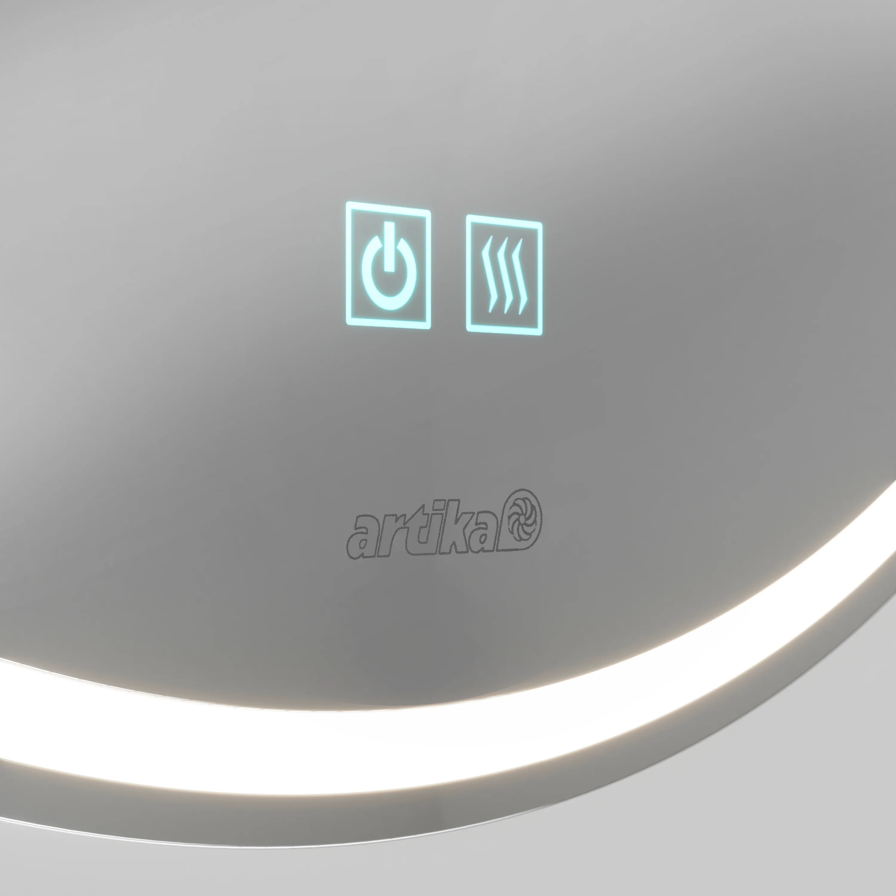 Emeraude 24 in. x 24 in. (61 x 61 cm) Anti-Fog LED Bathroom Mirror - Image 4