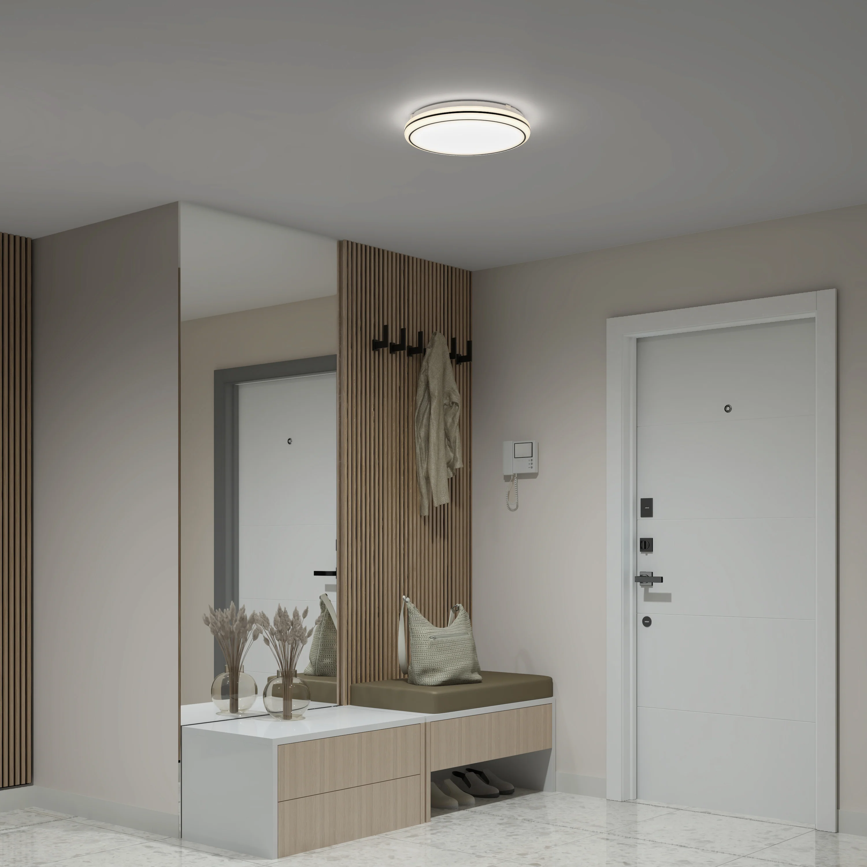 Emina 13 in. (33 cm) Modern LED Flush Mount Ceiling Light 3 CCT - Image 2