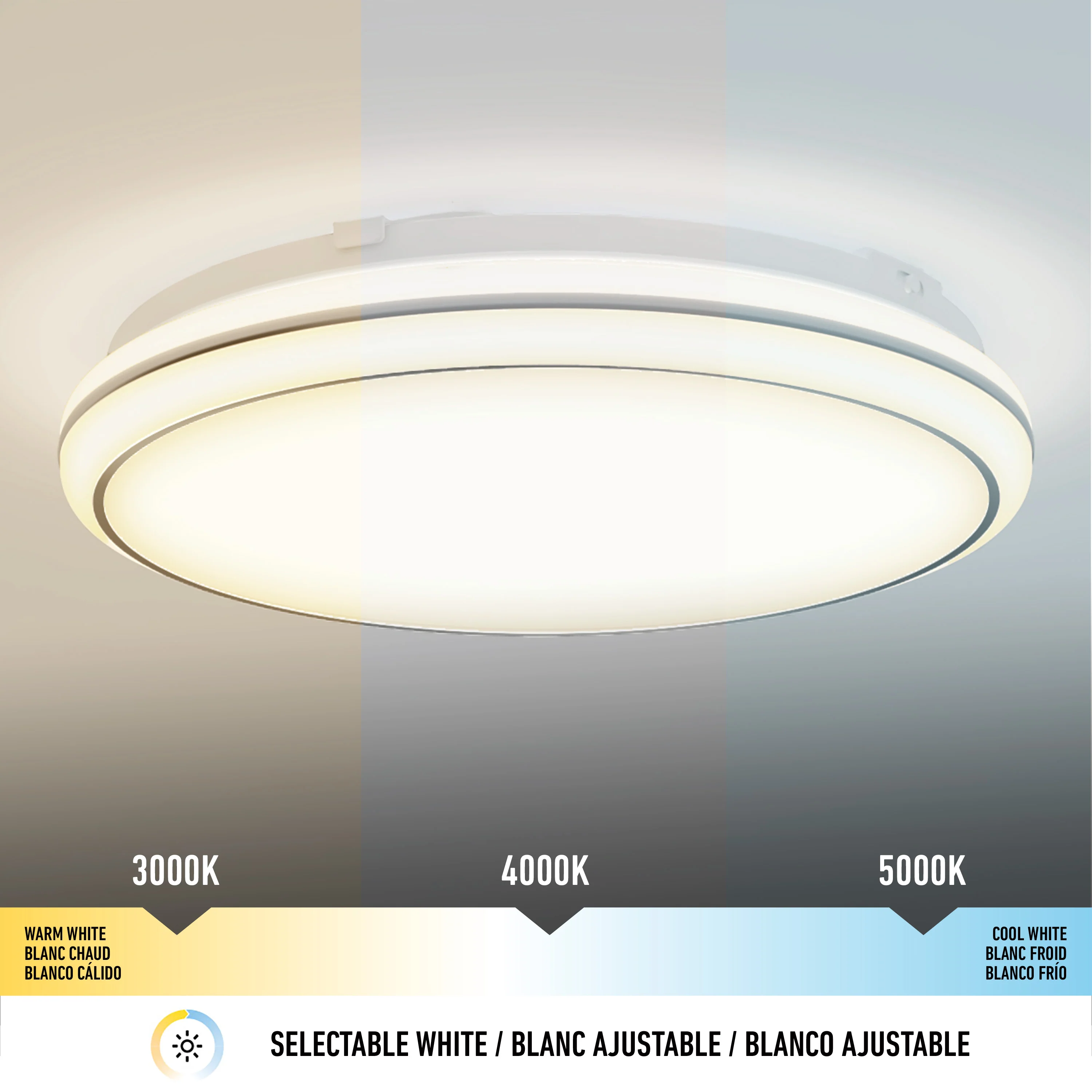 Emina 13 in. (33 cm) Modern LED Flush Mount Ceiling Light 3 CCT - Image 22