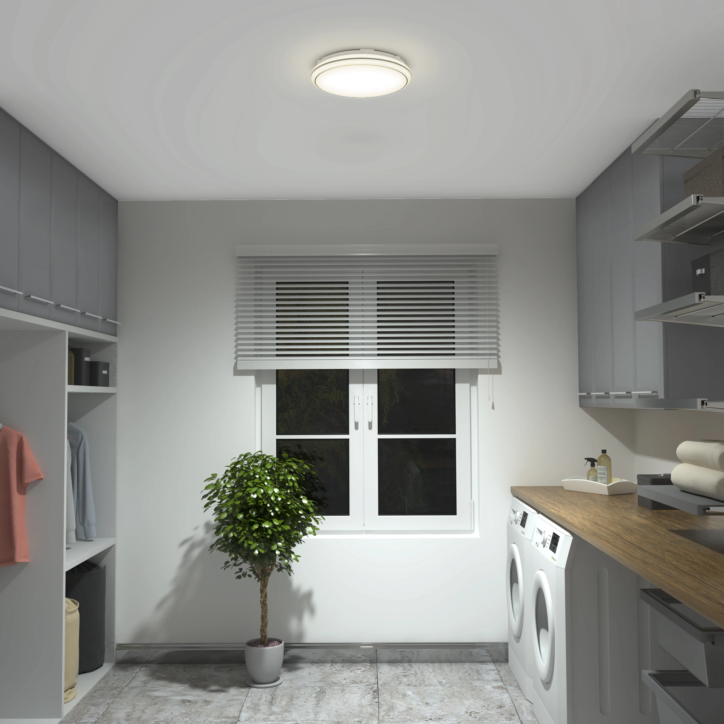 Emina 13 in. (33 cm) Modern LED Flush Mount Ceiling Light 3 CCT - Image 25