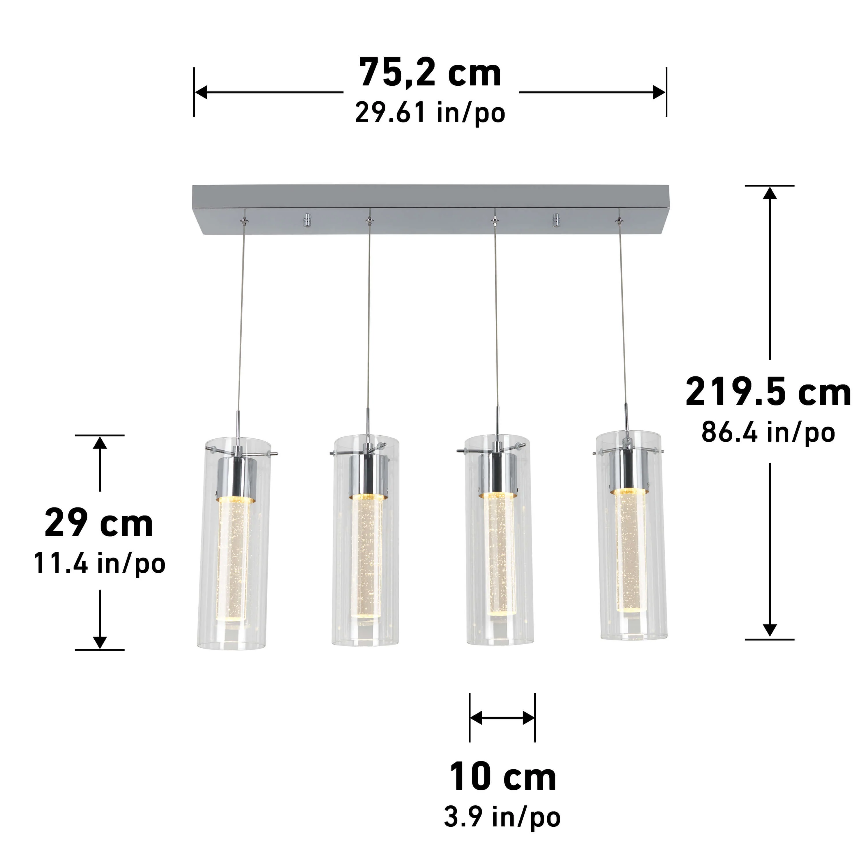 Essence 4-light LED pendant - Image 8