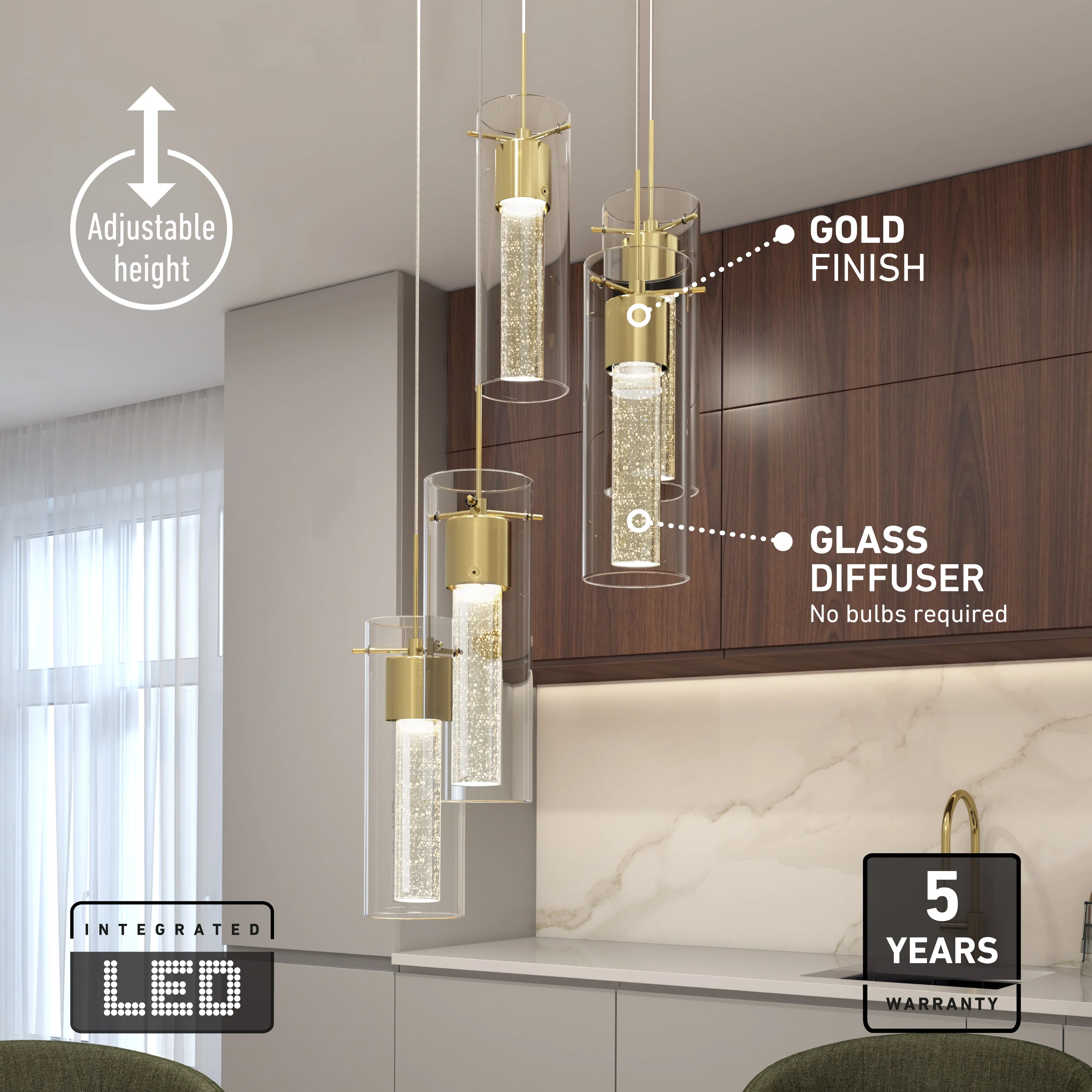 Essence 5-light LED pendant - Image 27