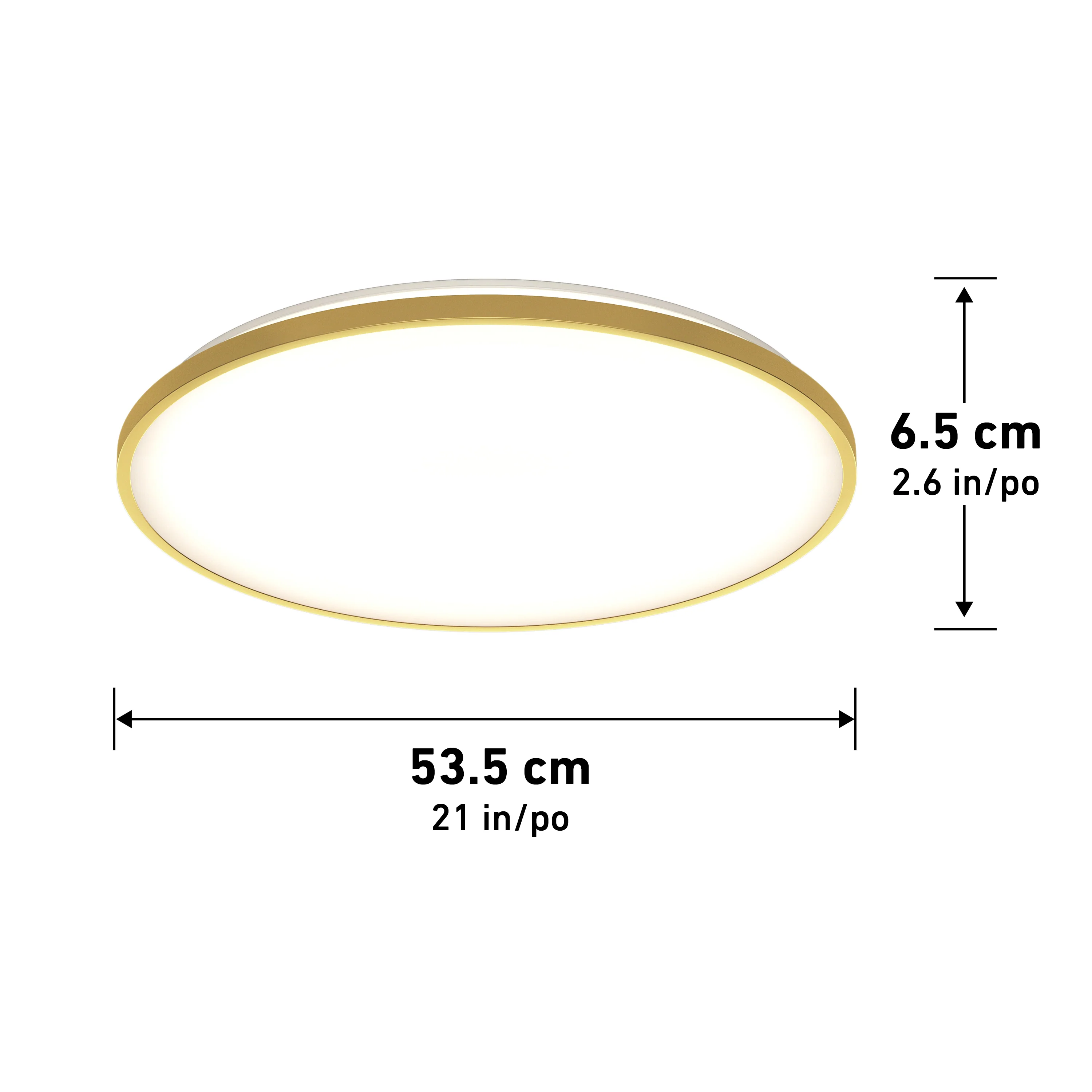 Europa 21 in. (54 cm) Modern LED Flush Mount Ceiling Light - with remote - Image 45