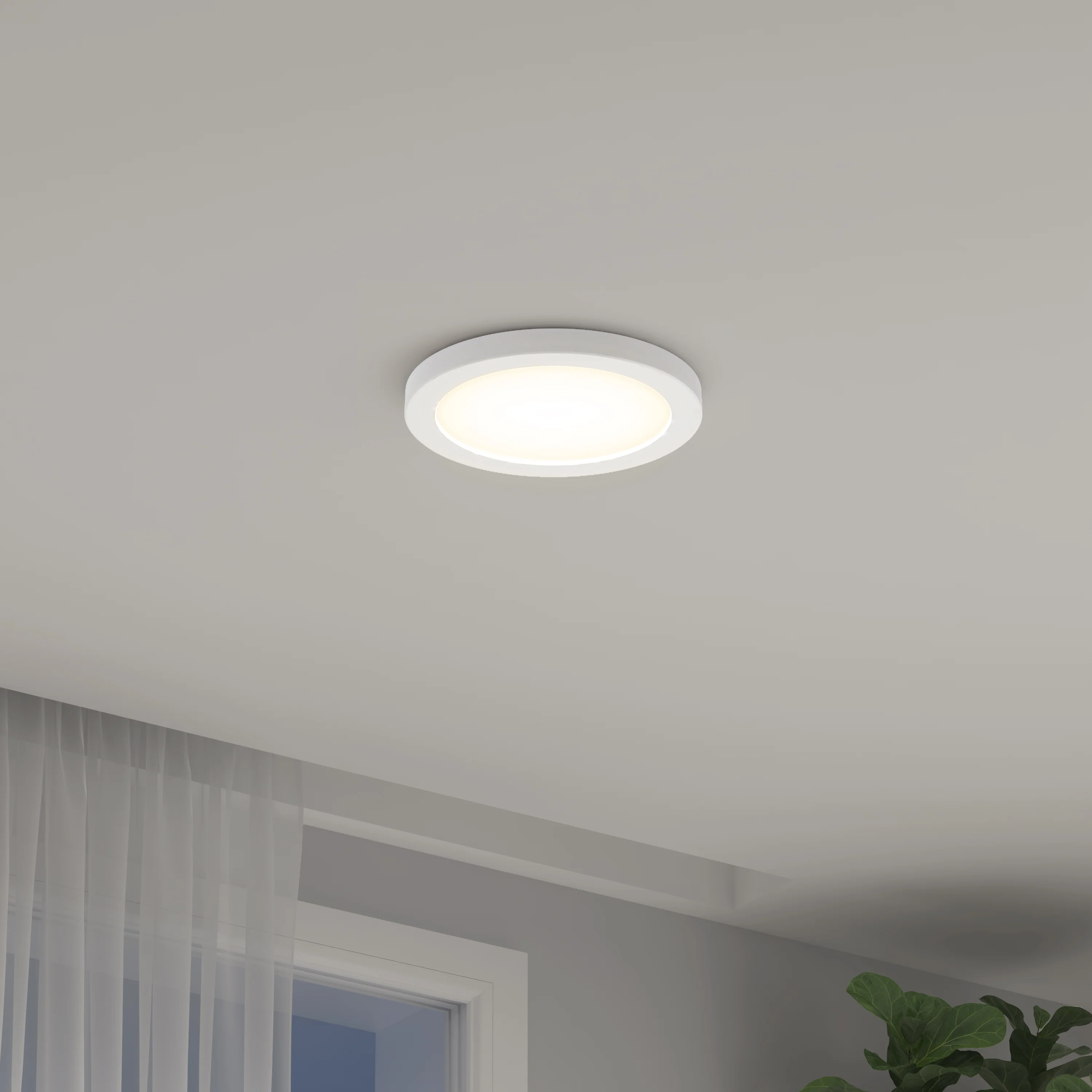 Europa Disk 7 in. (18 cm) Modern LED Flush Mount Ceiling Light 3 CCT - Image 6